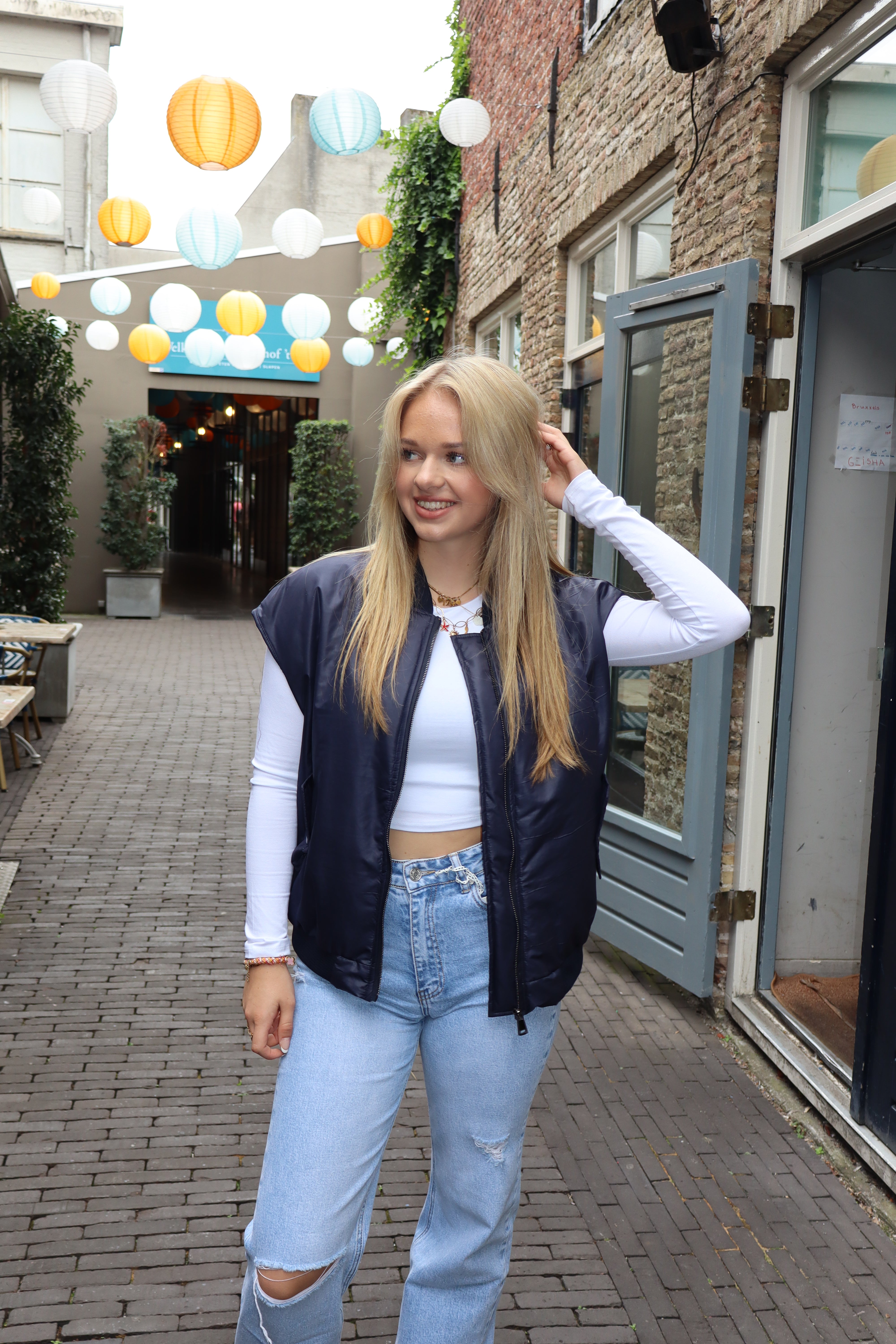 Bomber Gilet Navy