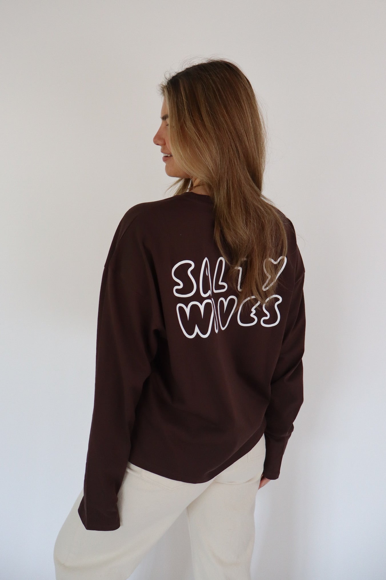 SALTY WAVES LONGSLEEVE BROWN