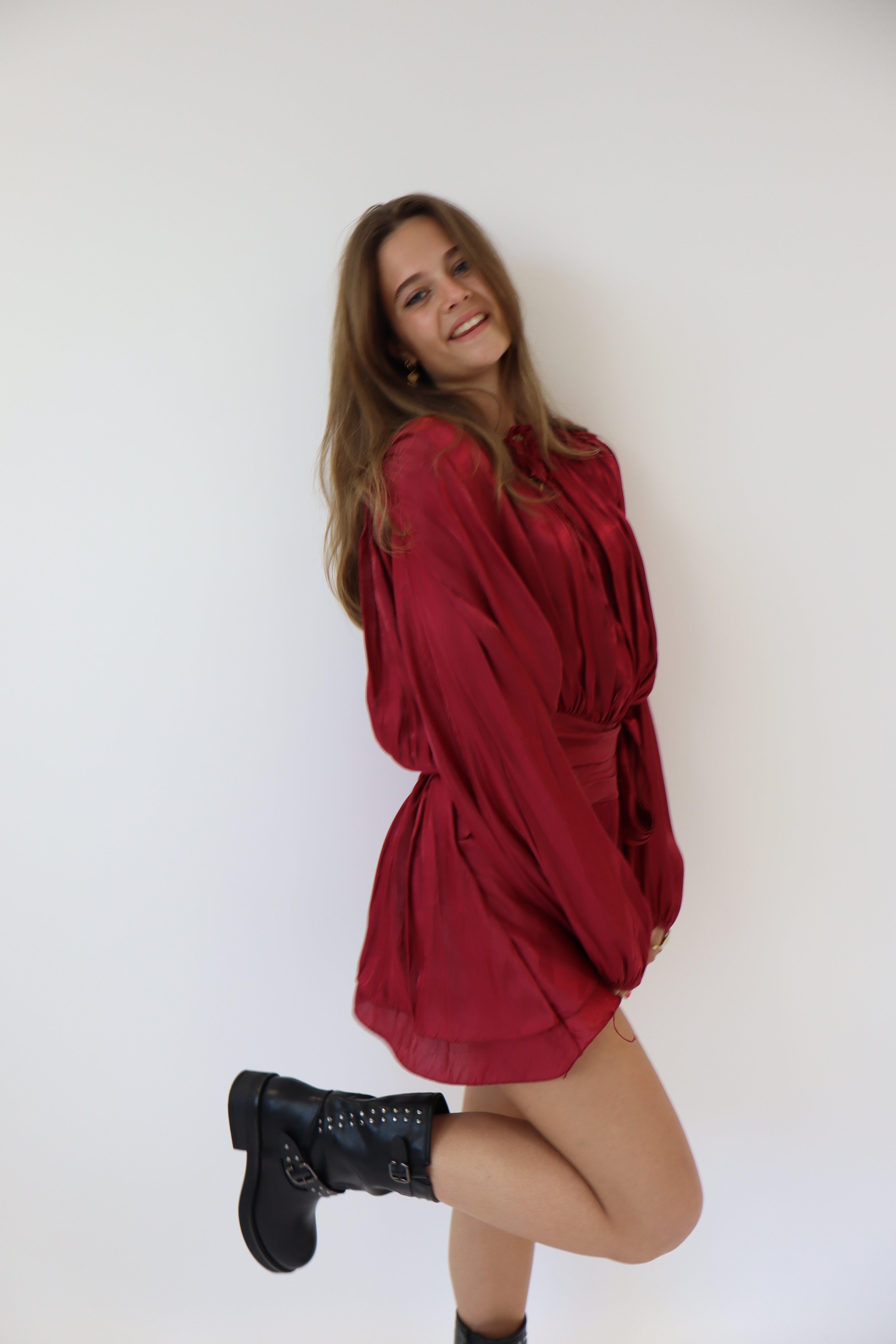 Taylor Dress Bordeaux