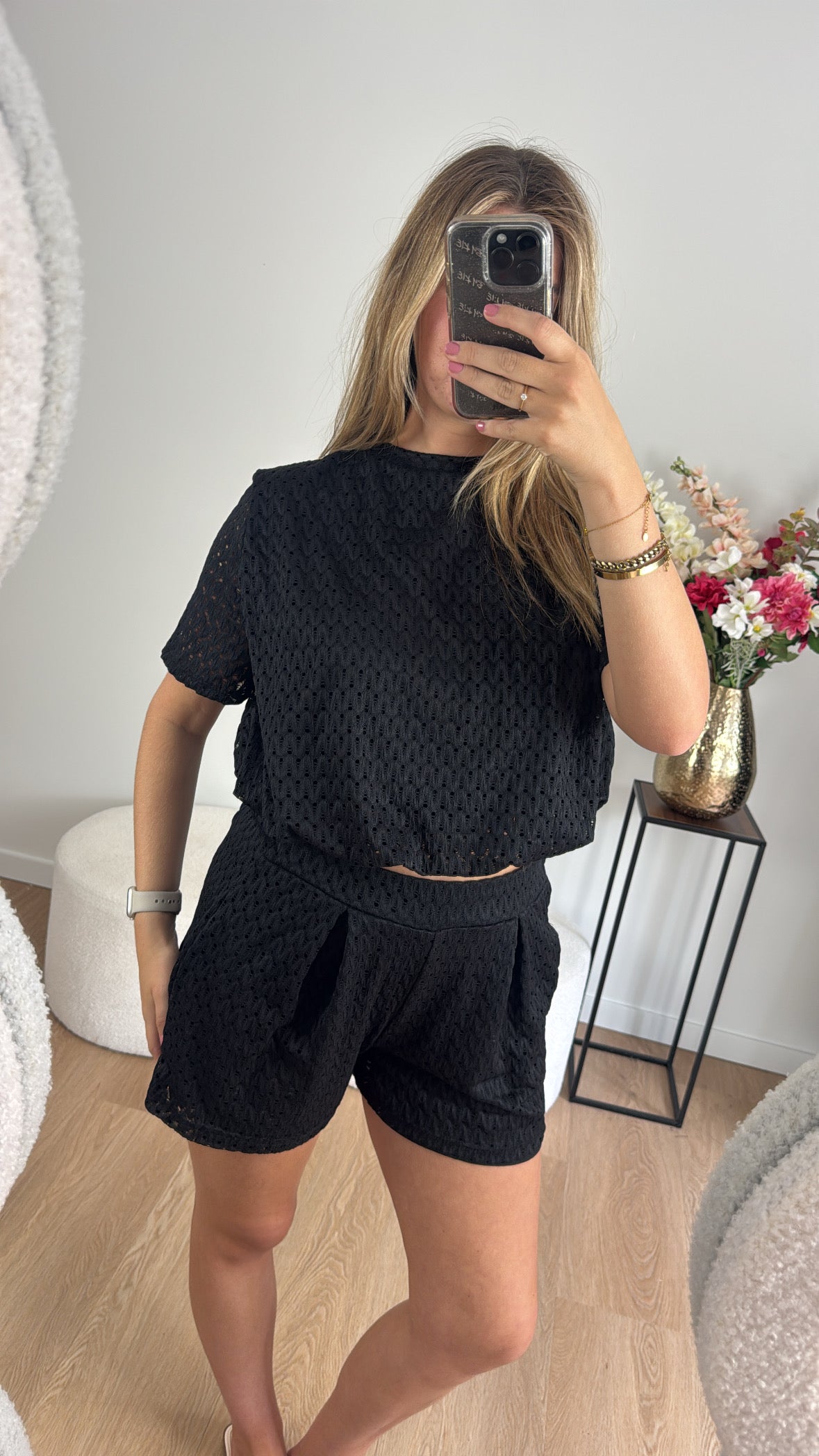 Silvy Two Piece Set Black