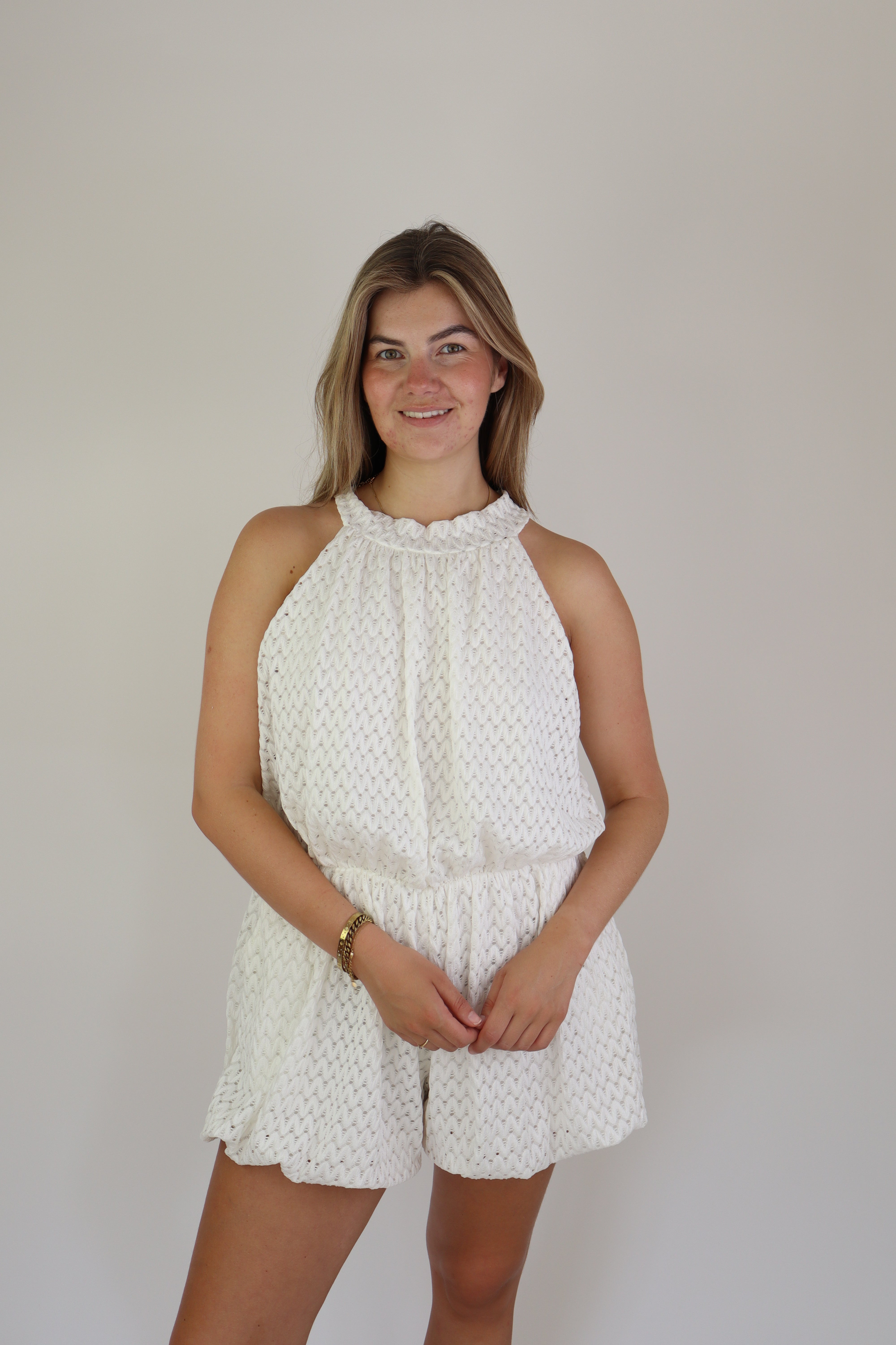 Bella Playsuit White