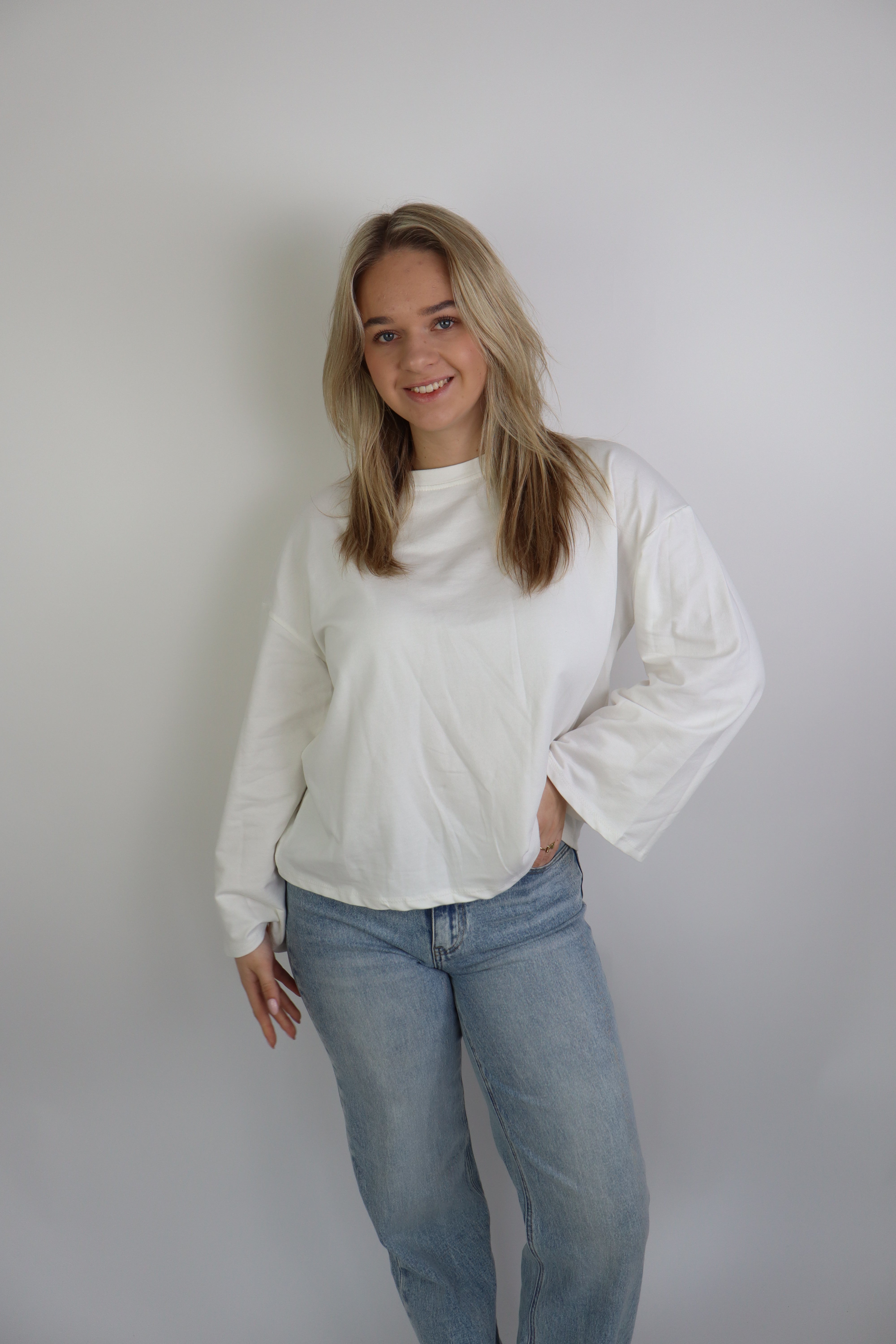 Ambika Basic Long Sleeve White