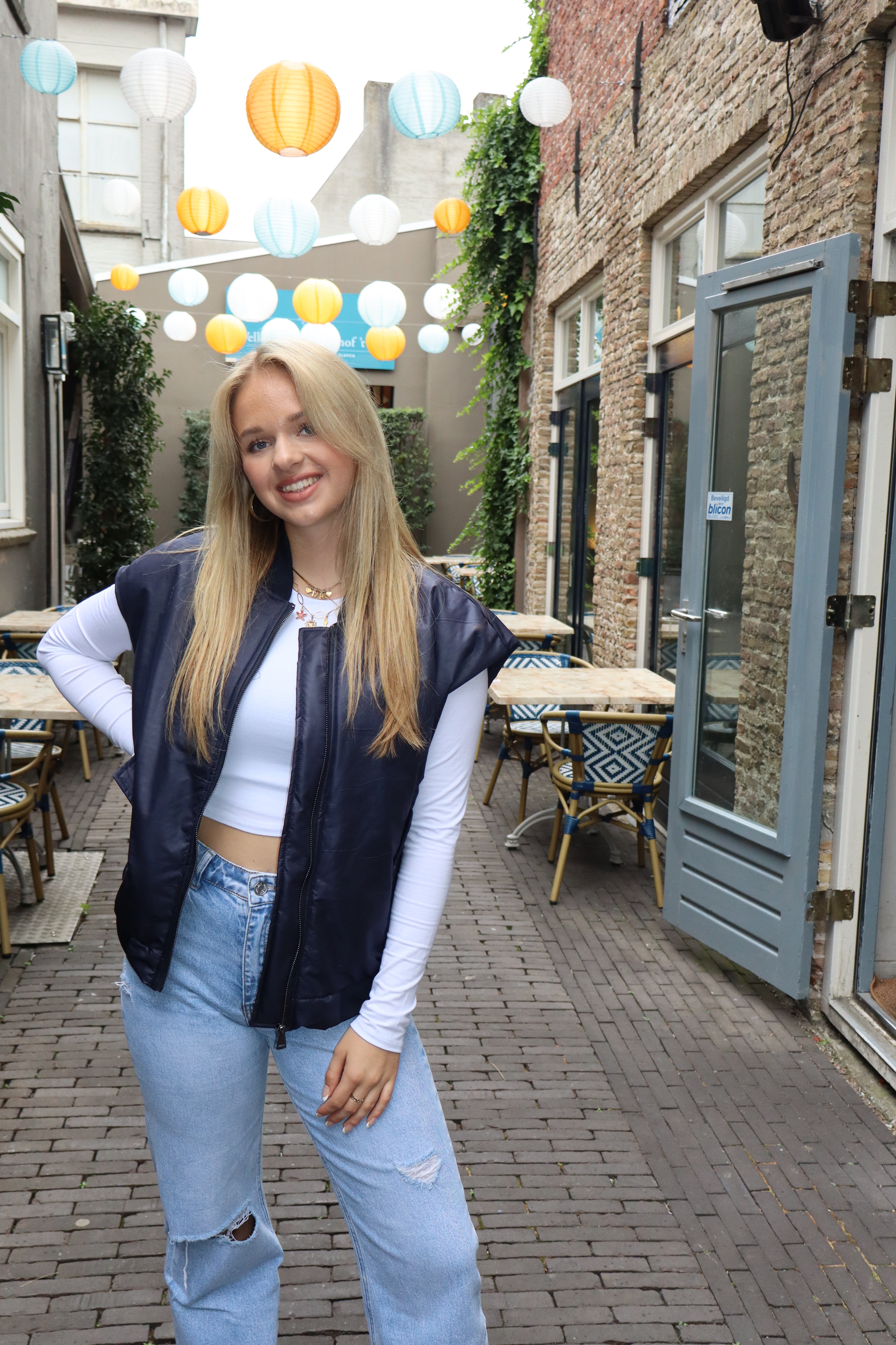 Bomber Gilet Navy