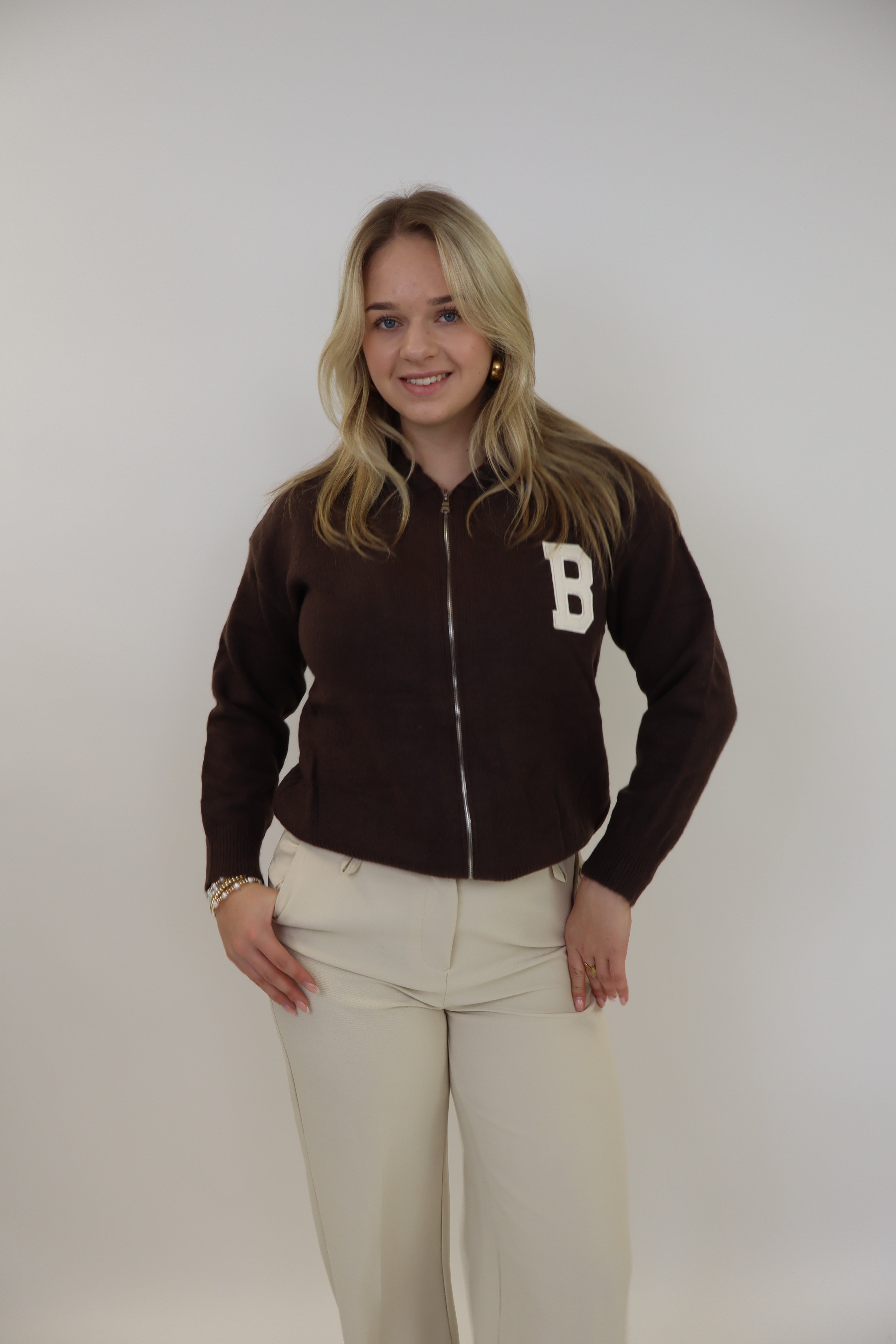 Brooklyn Zip Vest Brown