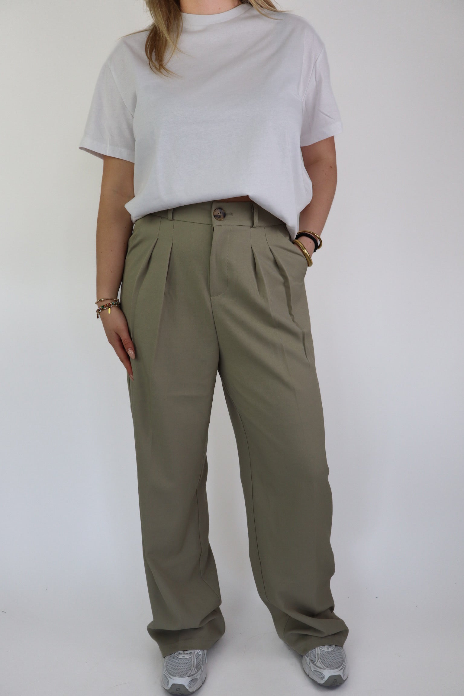 Emma Stretch Pantalon Olive