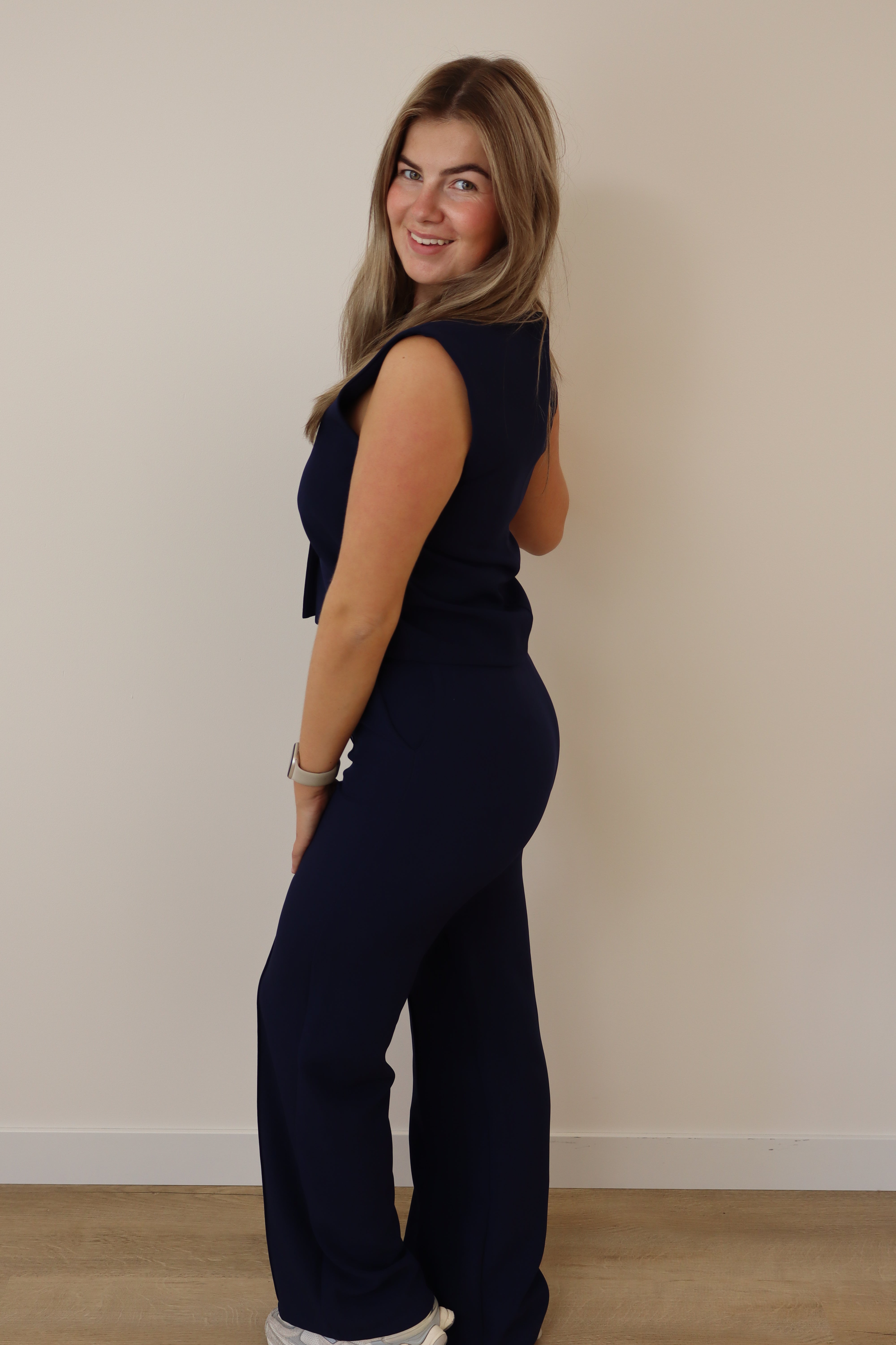 Nové Pantalon Navy