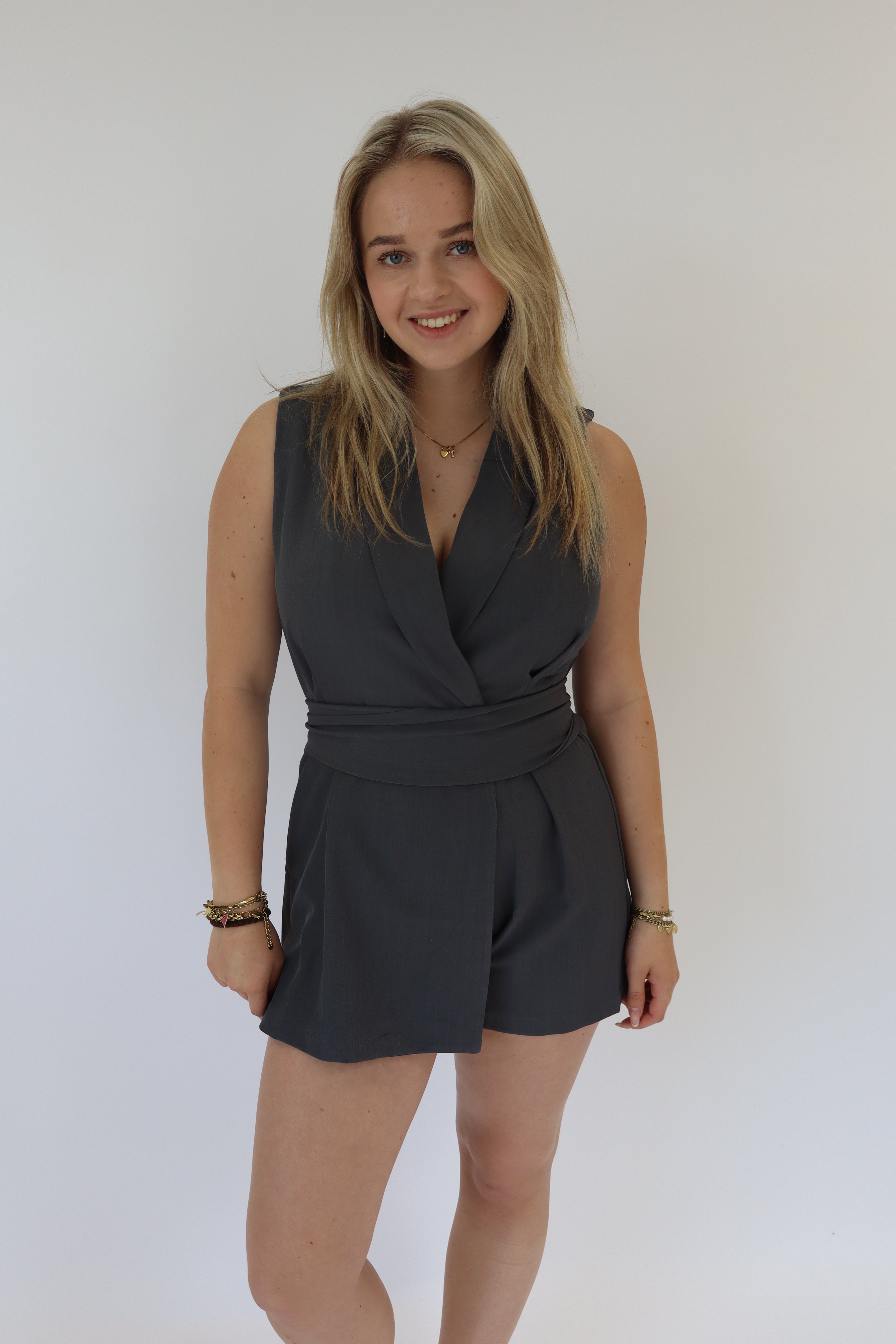 Eef Playsuit Dark Grey