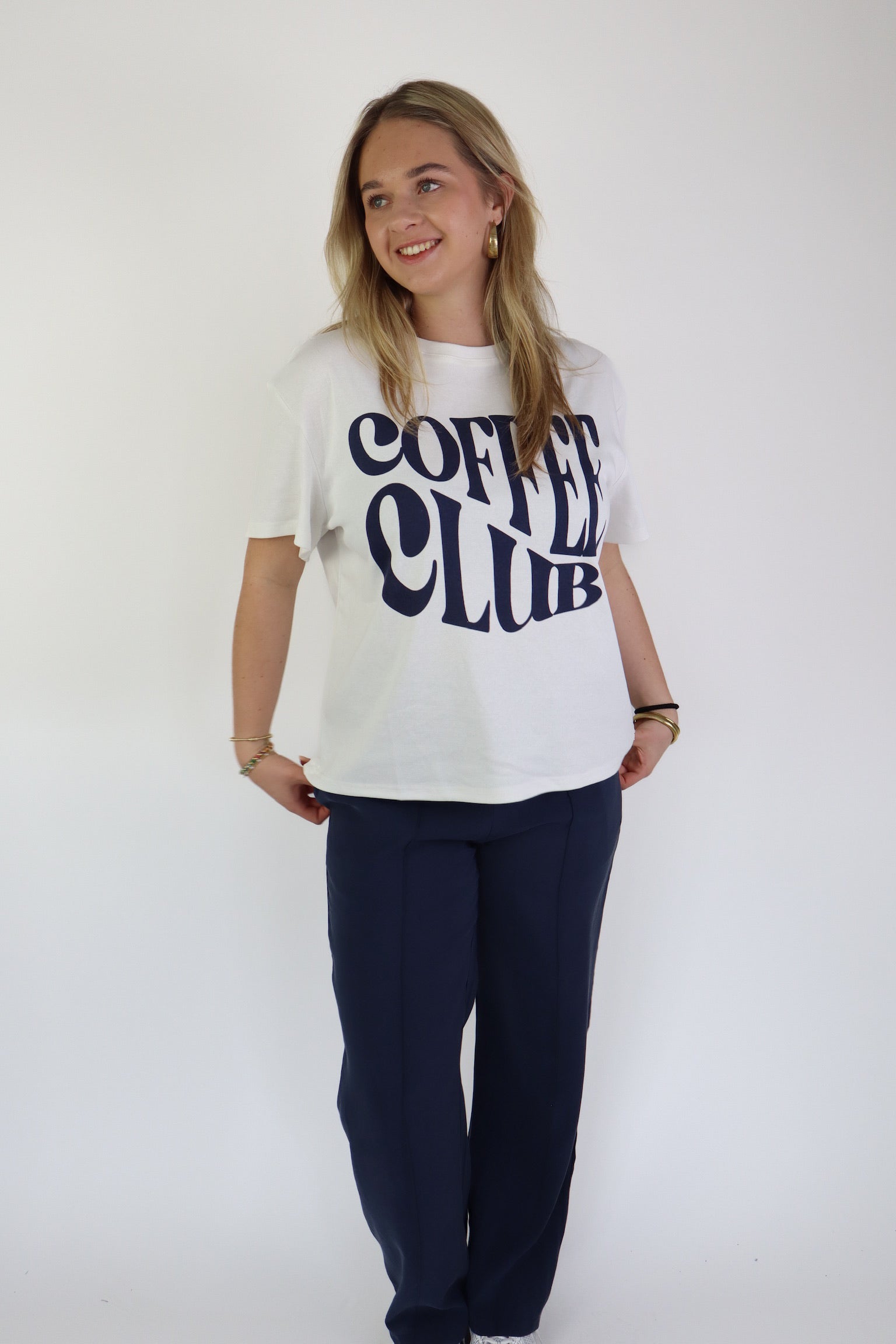 Coffee Club Tee Navy