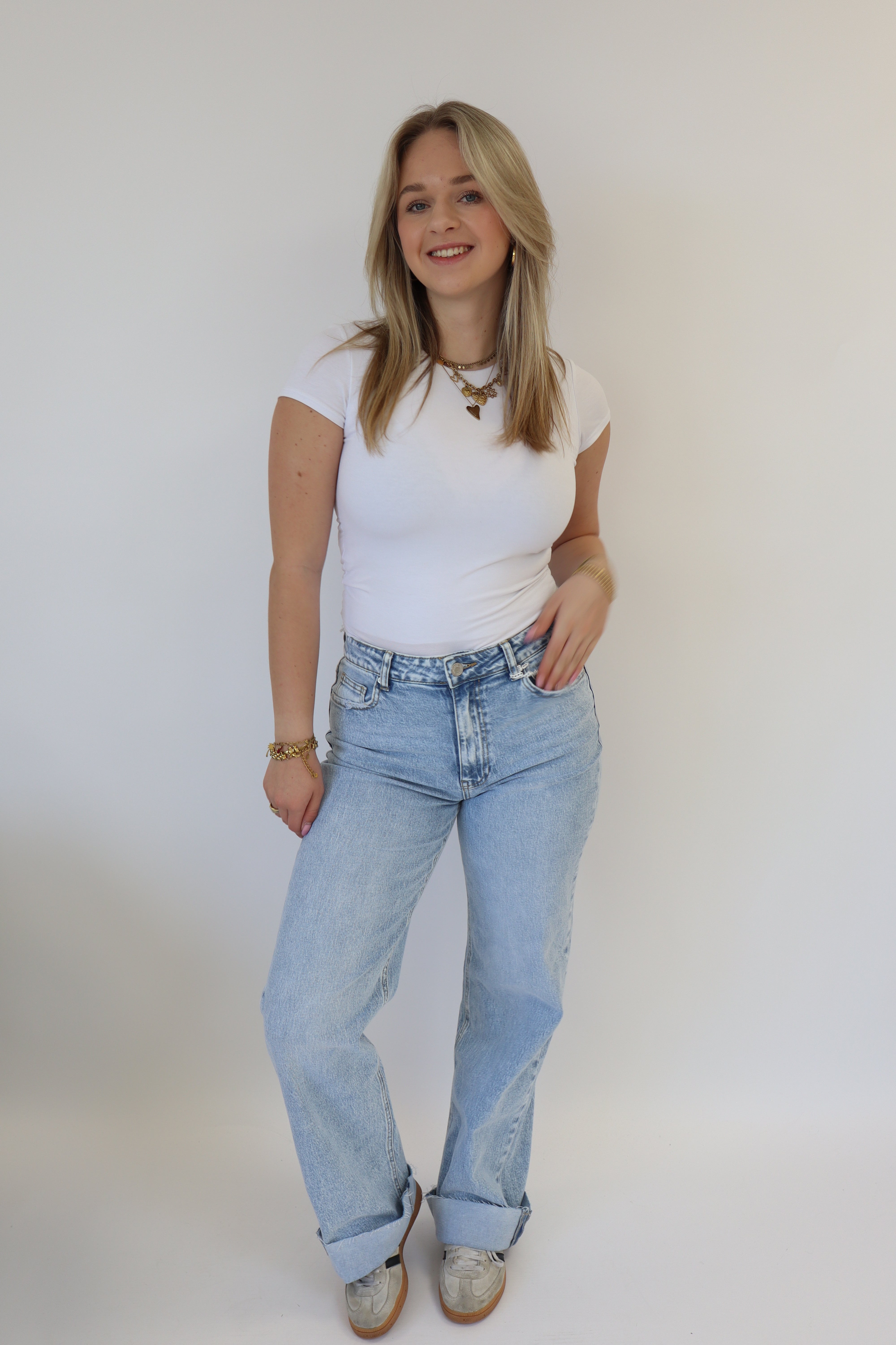 Eva Tall Wide Leg Jeans Denim |W3636