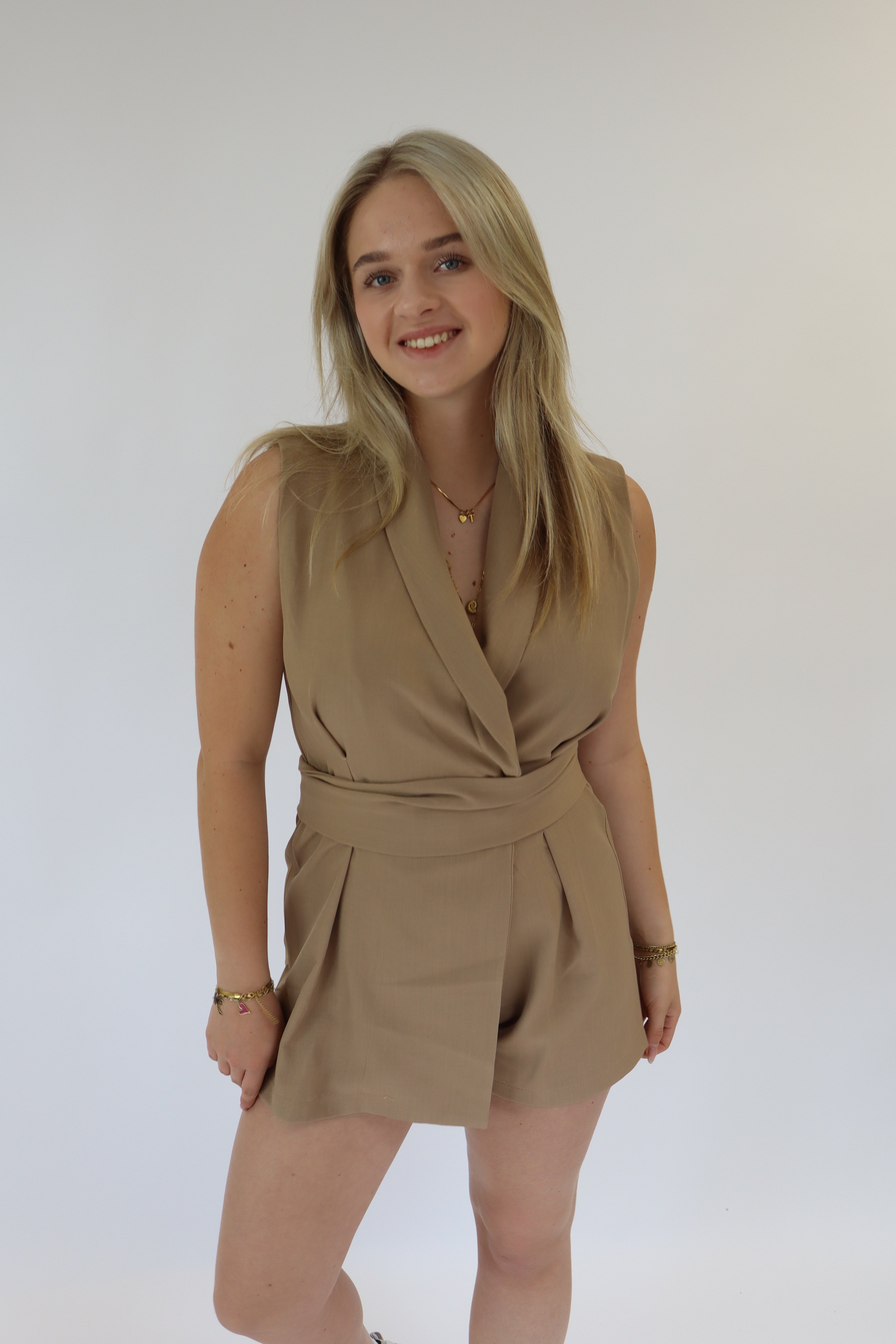 Eef Playsuit Taupe