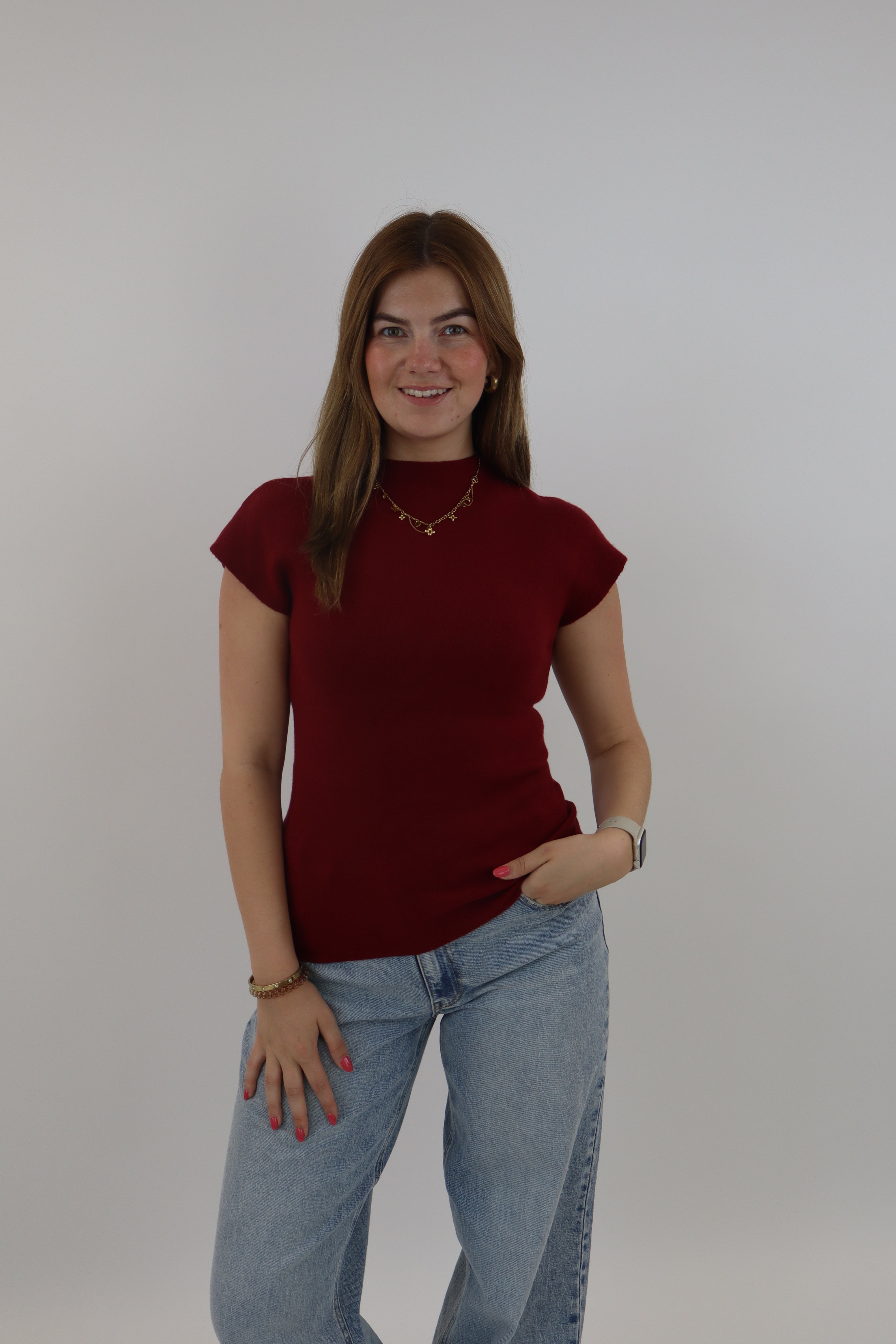 Roos Basic Top Bordeaux