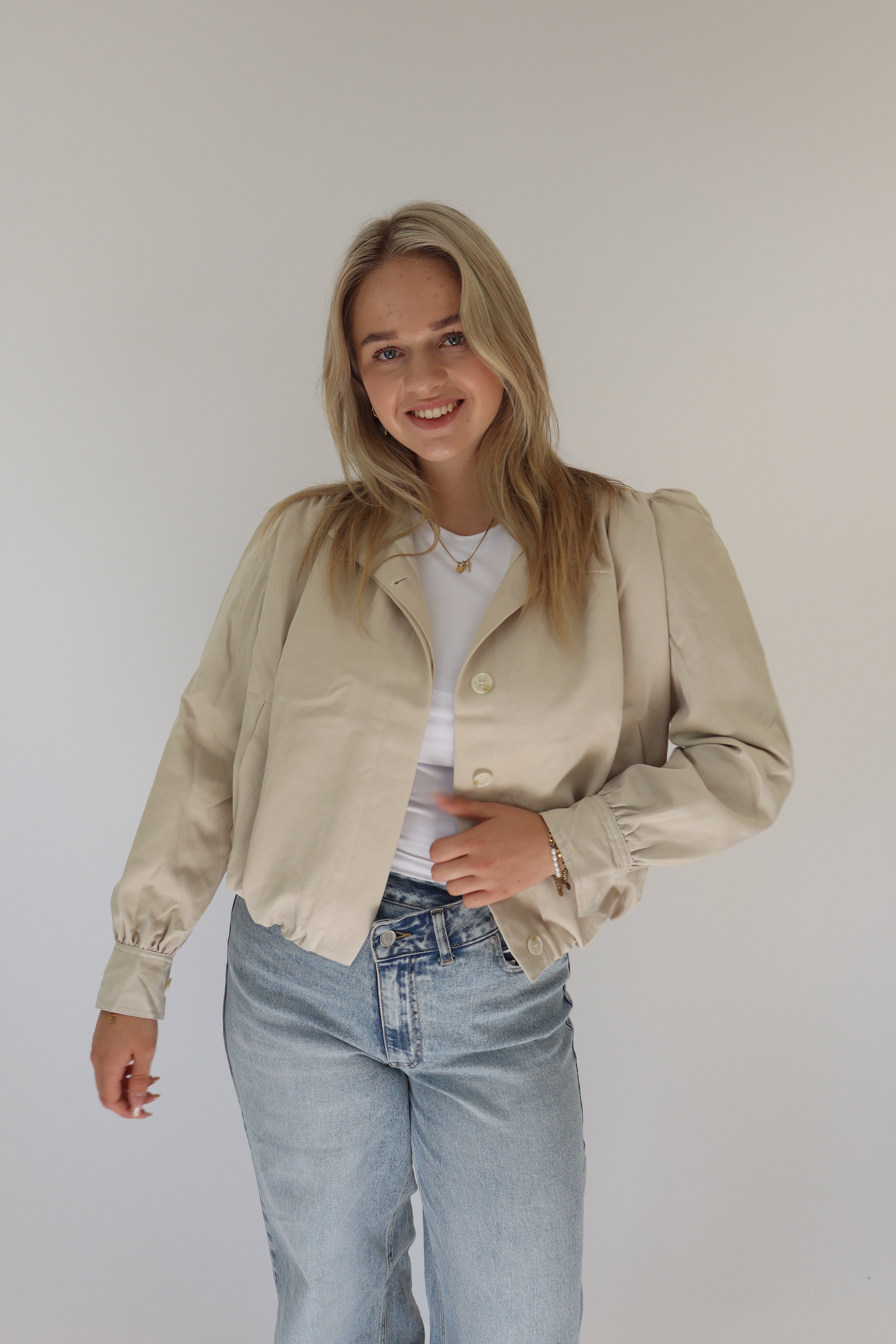 Benita Jacket Beige | Ambika