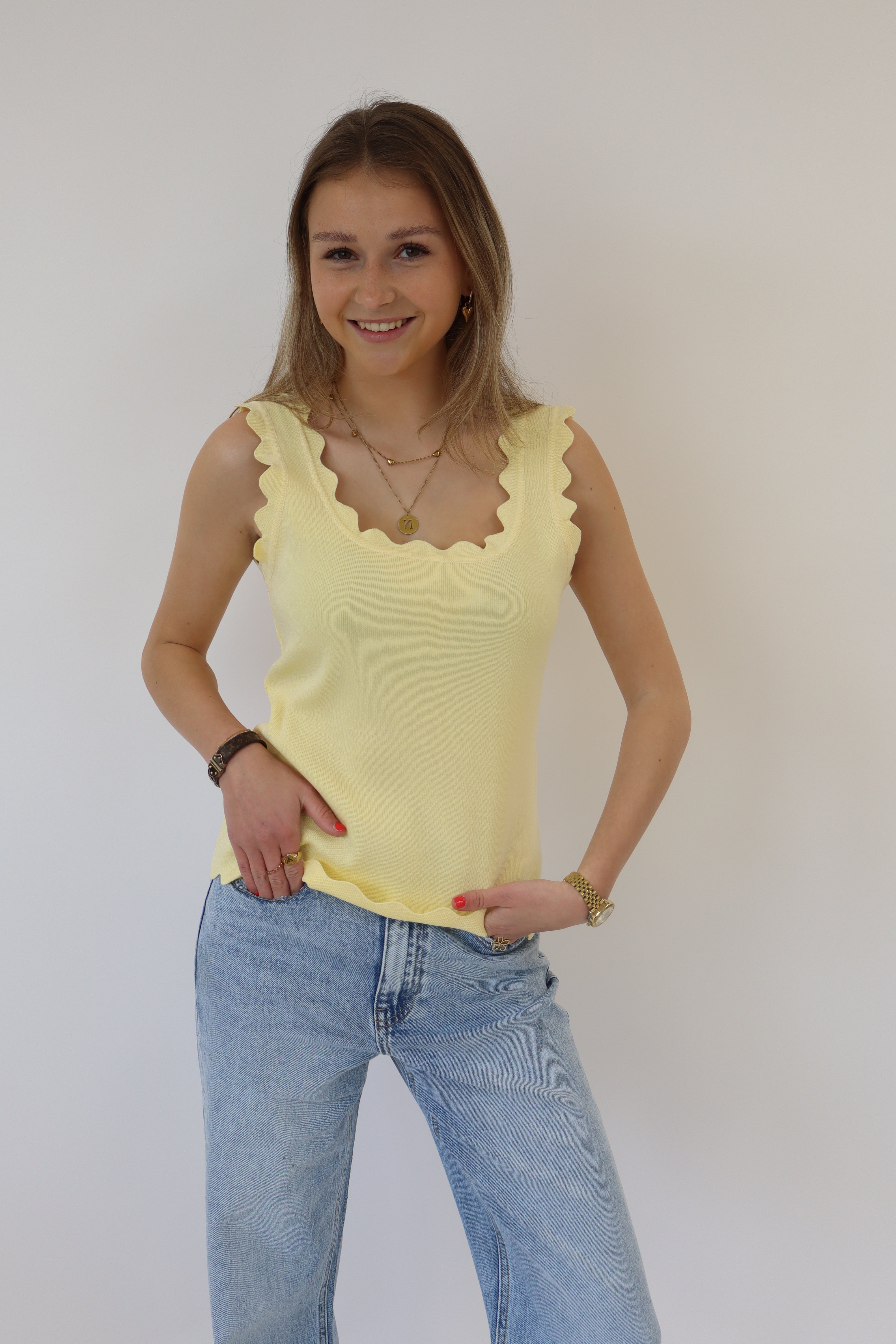 Gaia Basic Top Geel