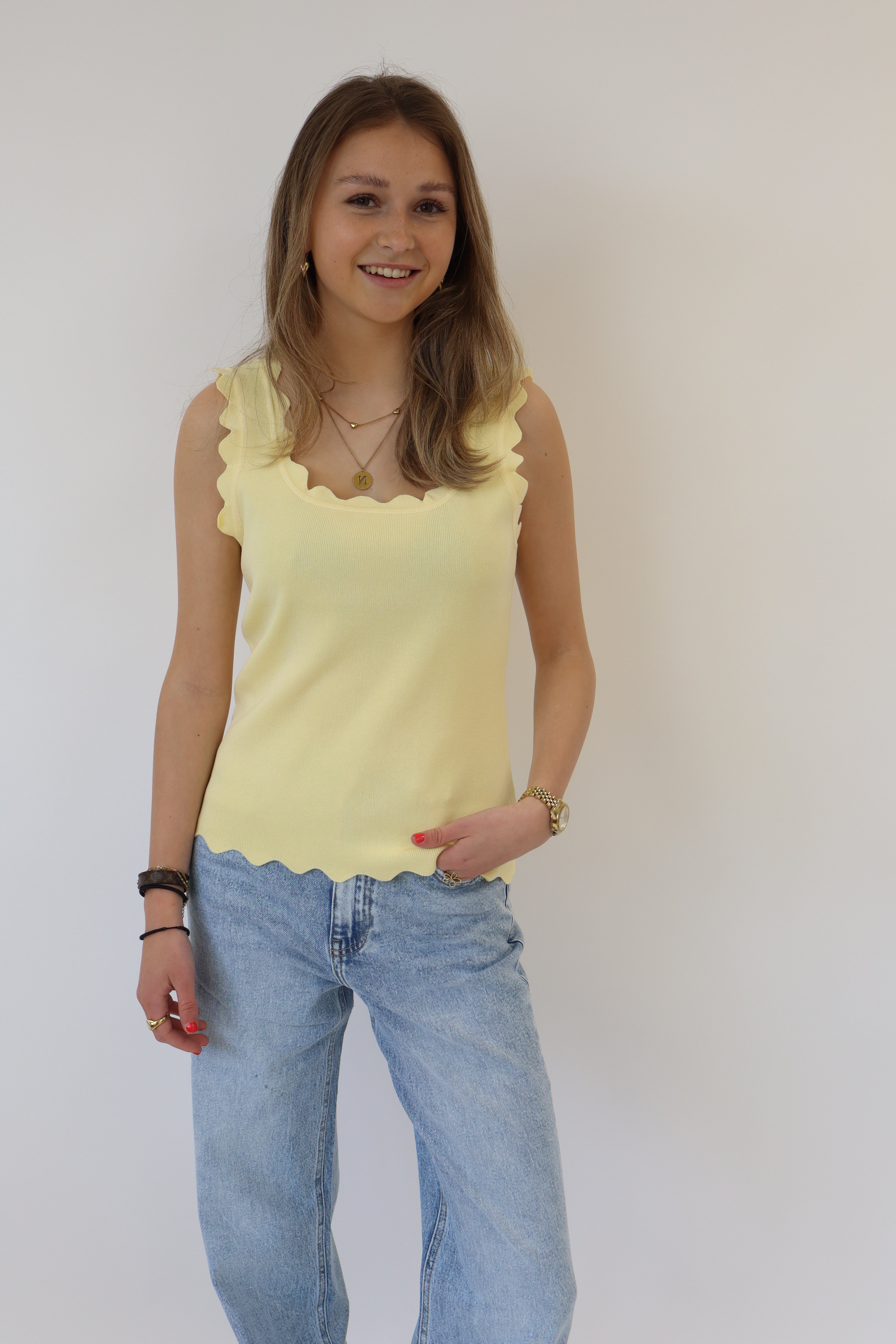 Gaia Basic Top Geel