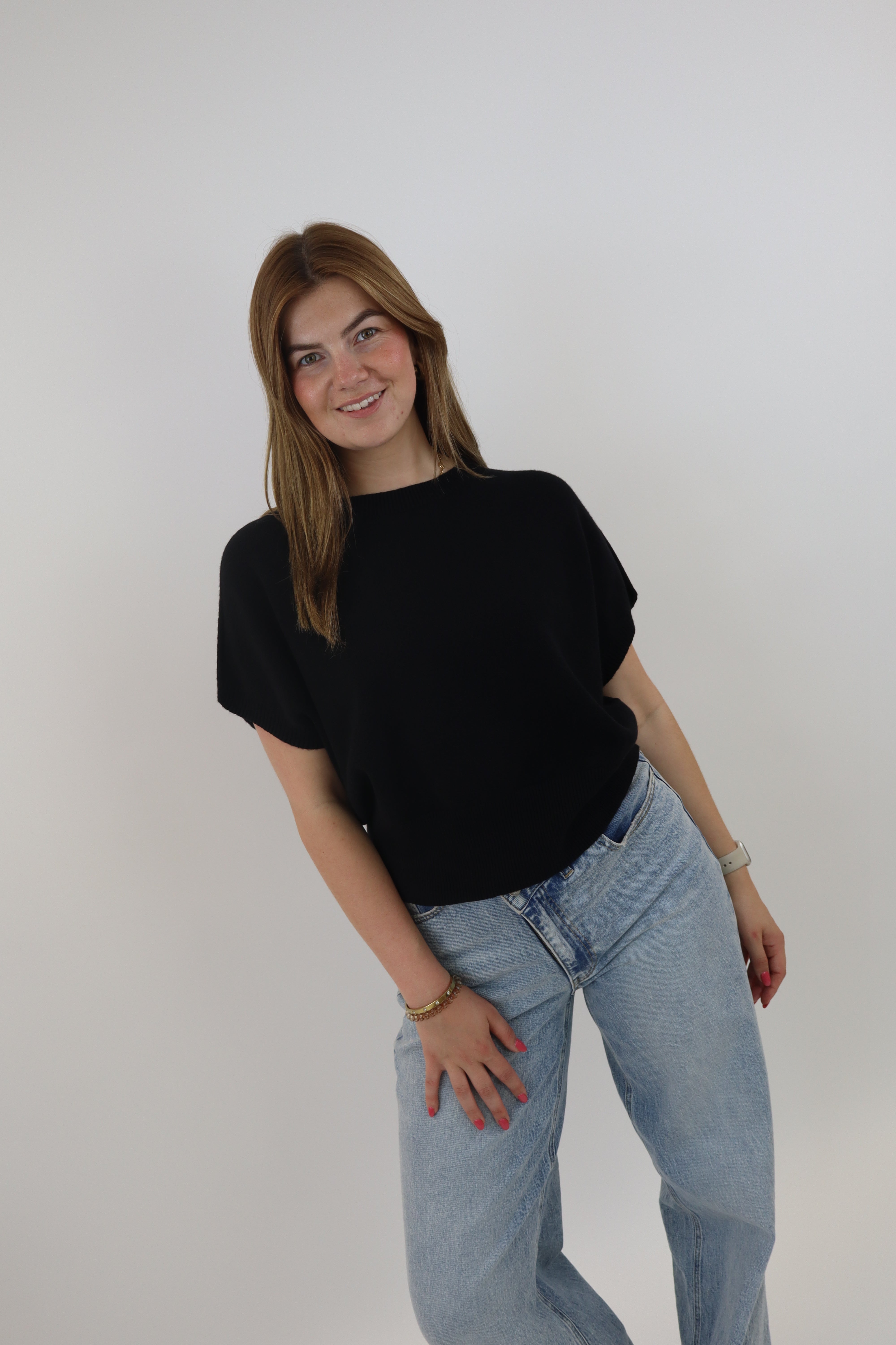 Yelina Basic Knit Zwart