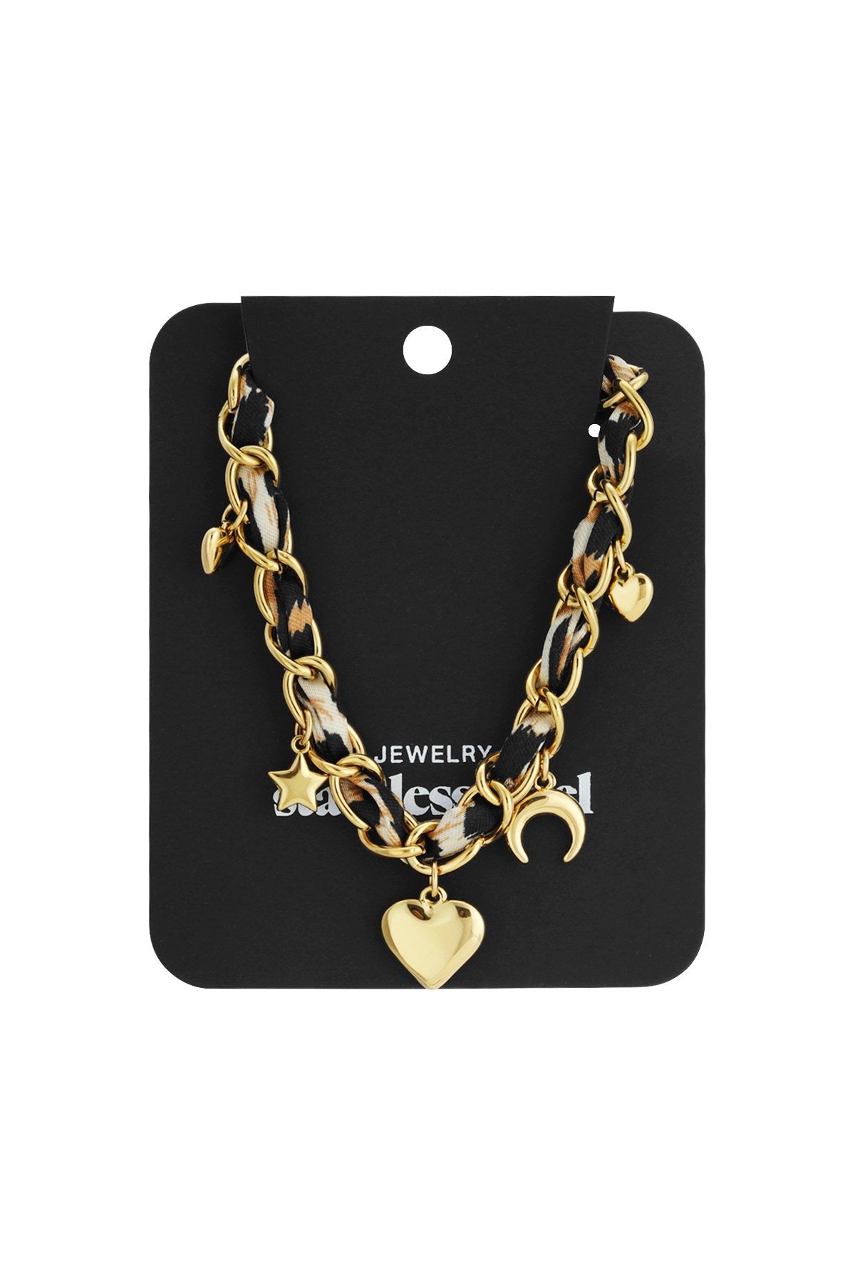 Leopard Bedel Ketting Goud