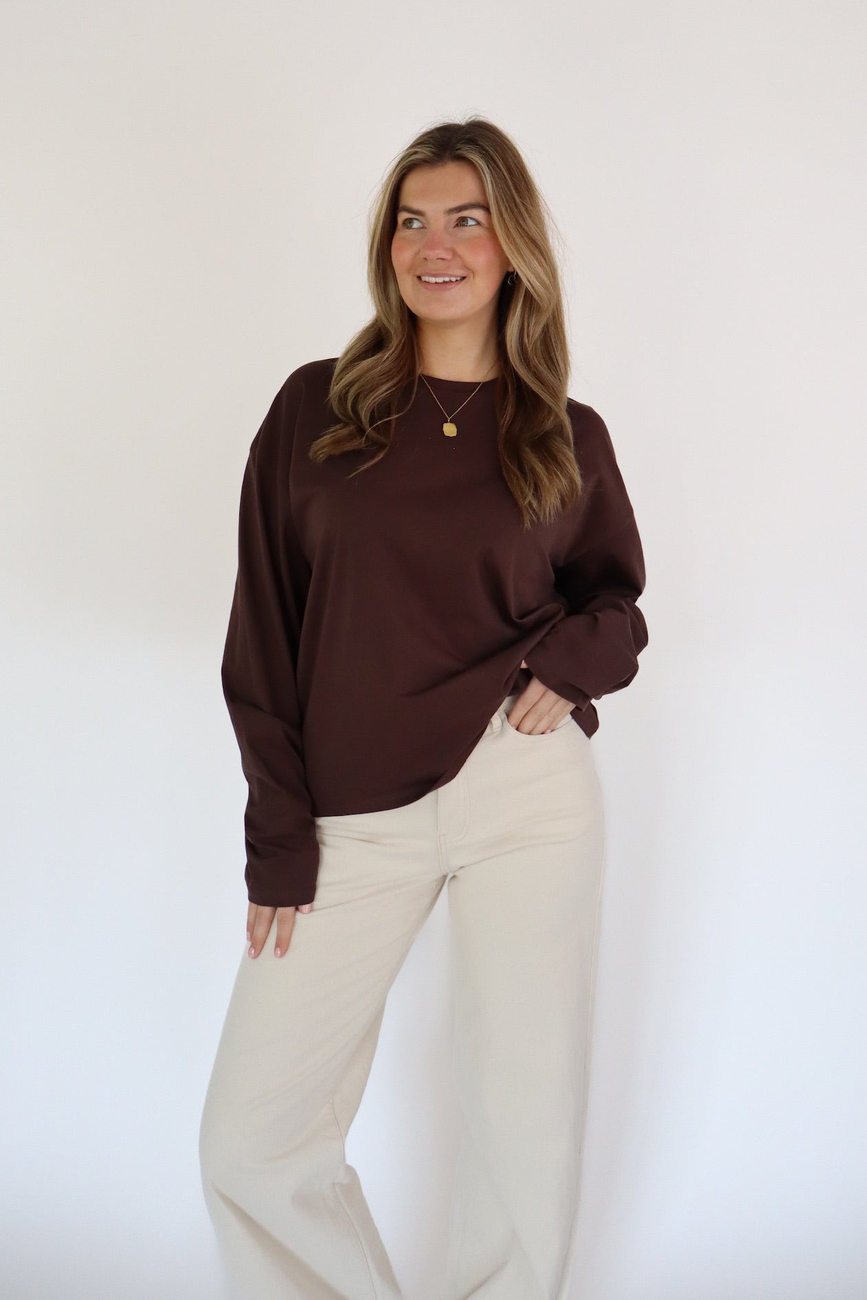 SALTY WAVES LONGSLEEVE BROWN