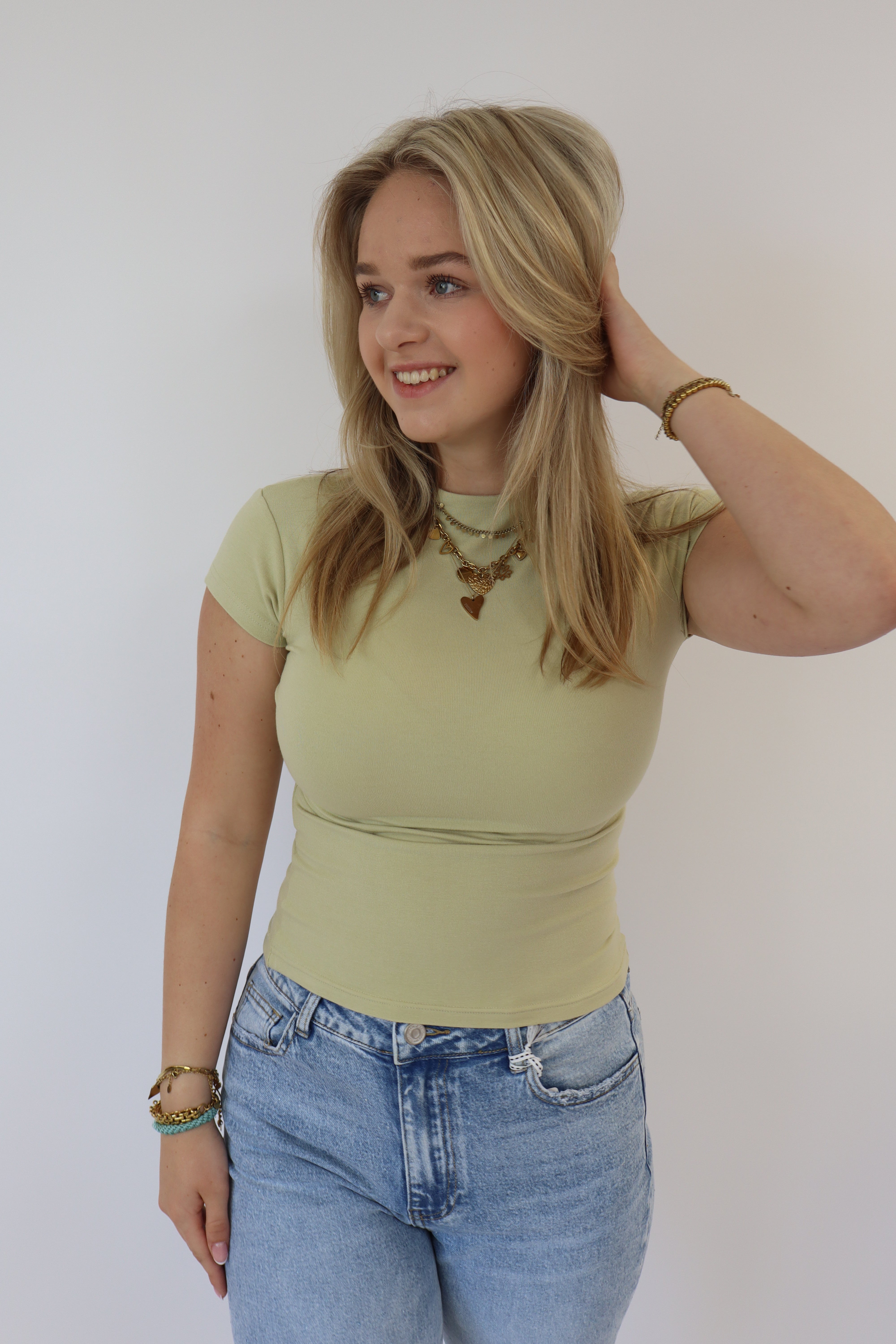 Luna Basic Top | Olive