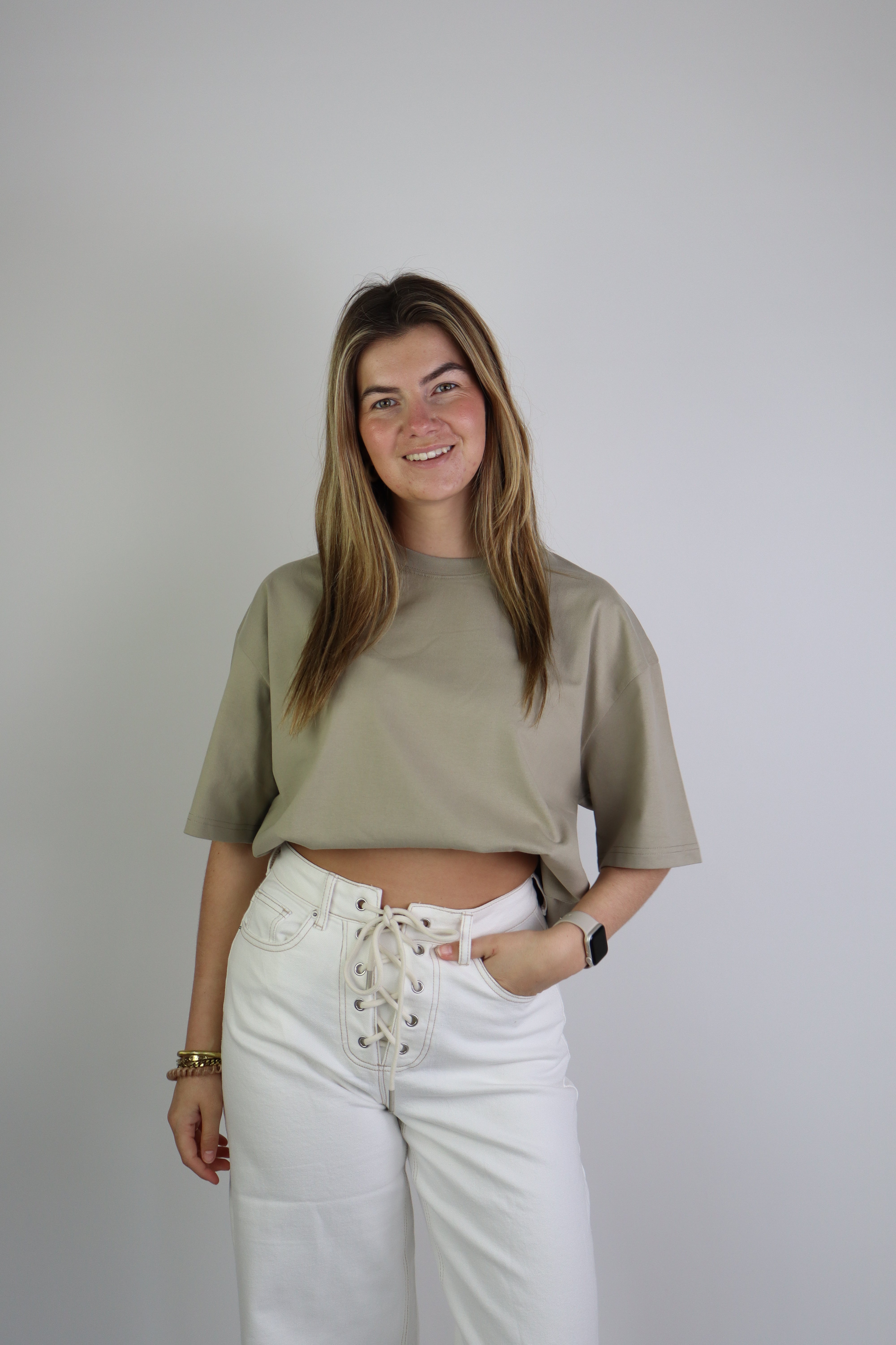 Lucce Basic Tee Taupe