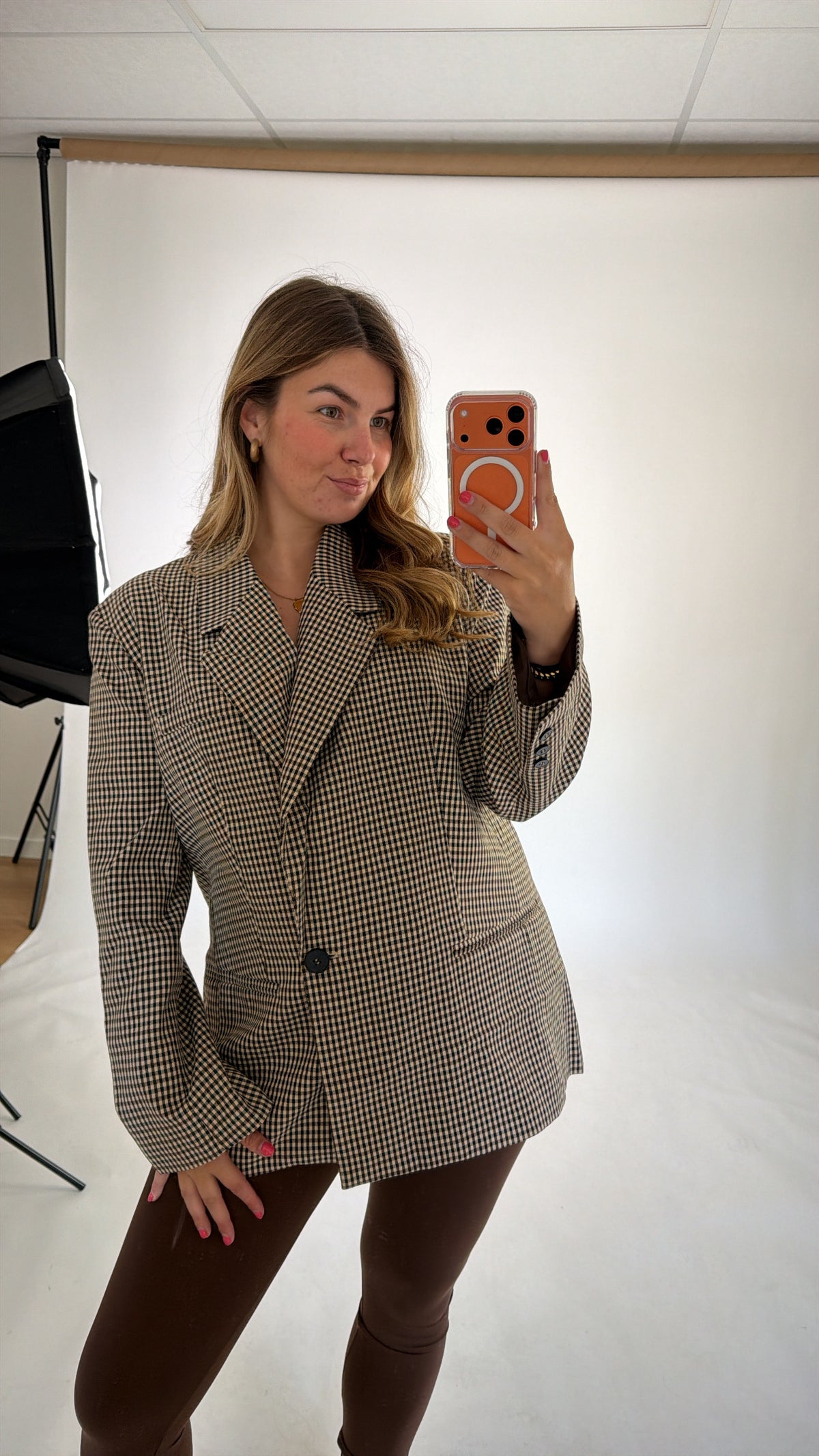 Linda Geruite Blazer Brown