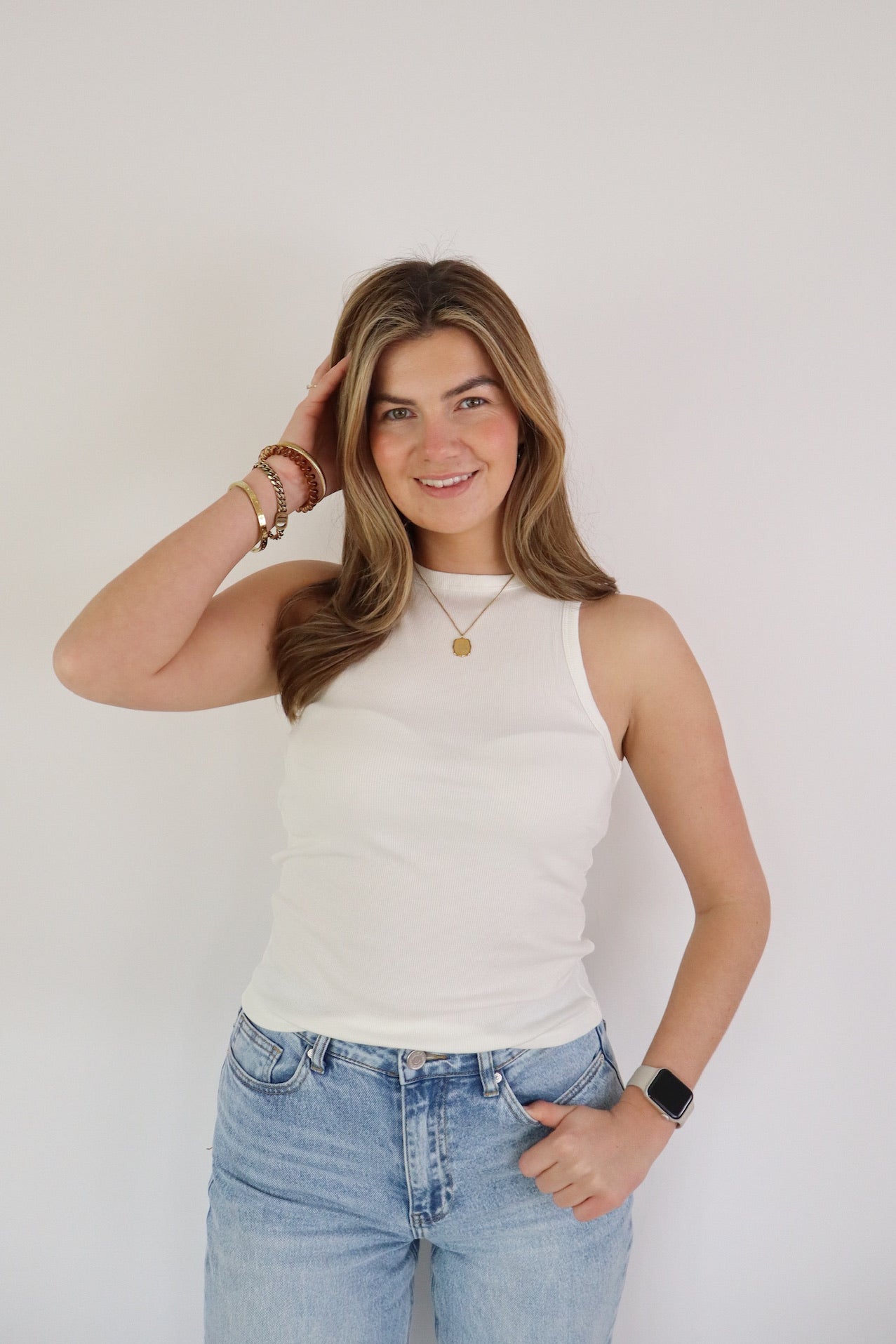 By Kie Basic Tanktop White