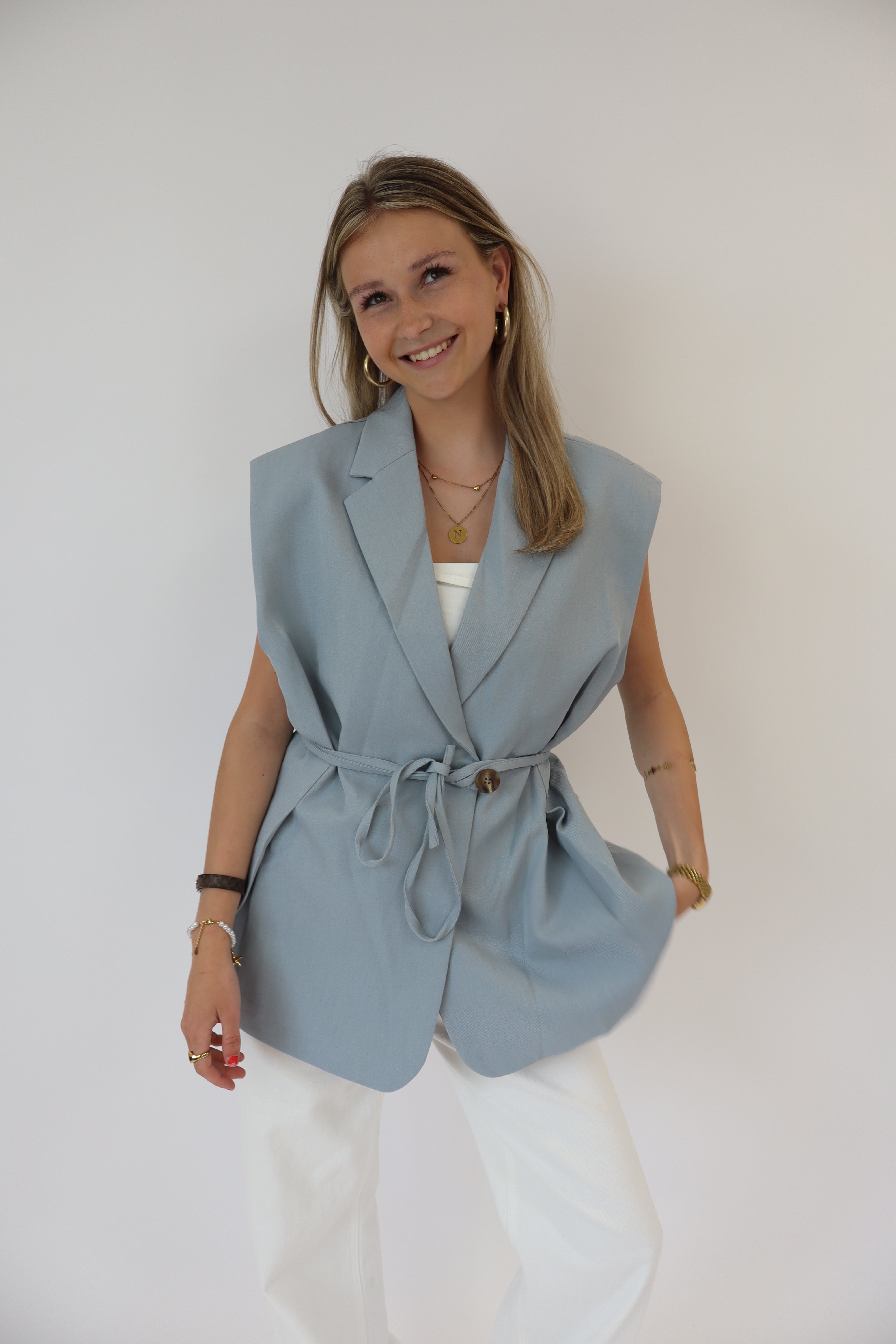 Evy Gilet Light Blue | 24749