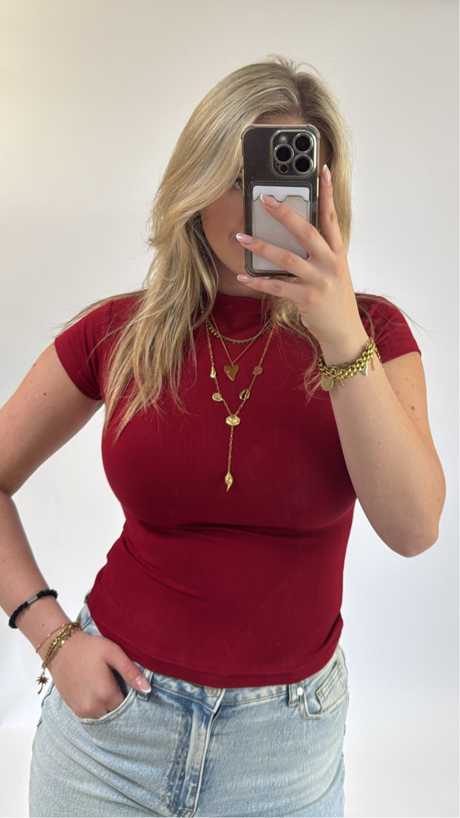 Luna Top Rood