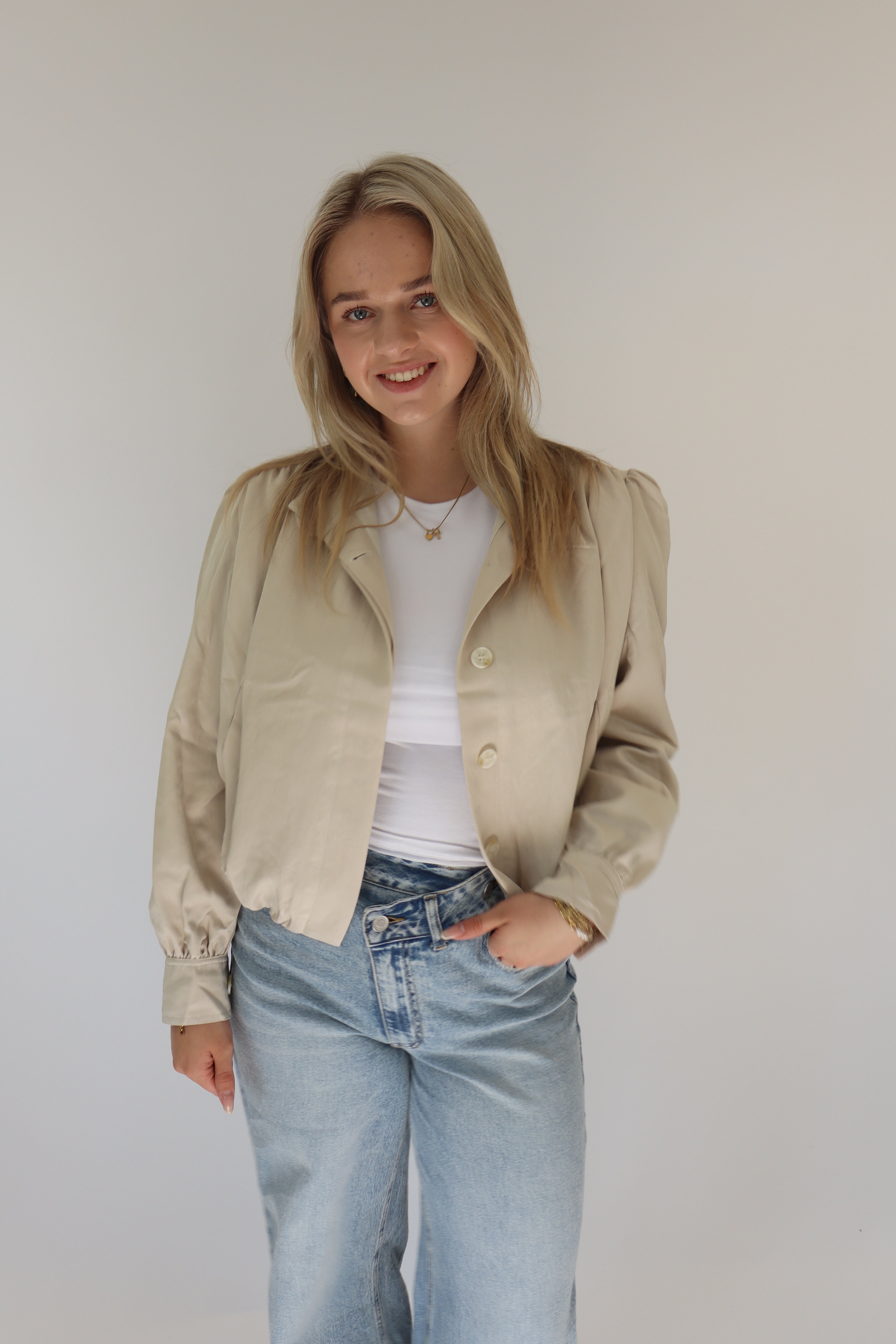 Benita Jacket Beige | Ambika