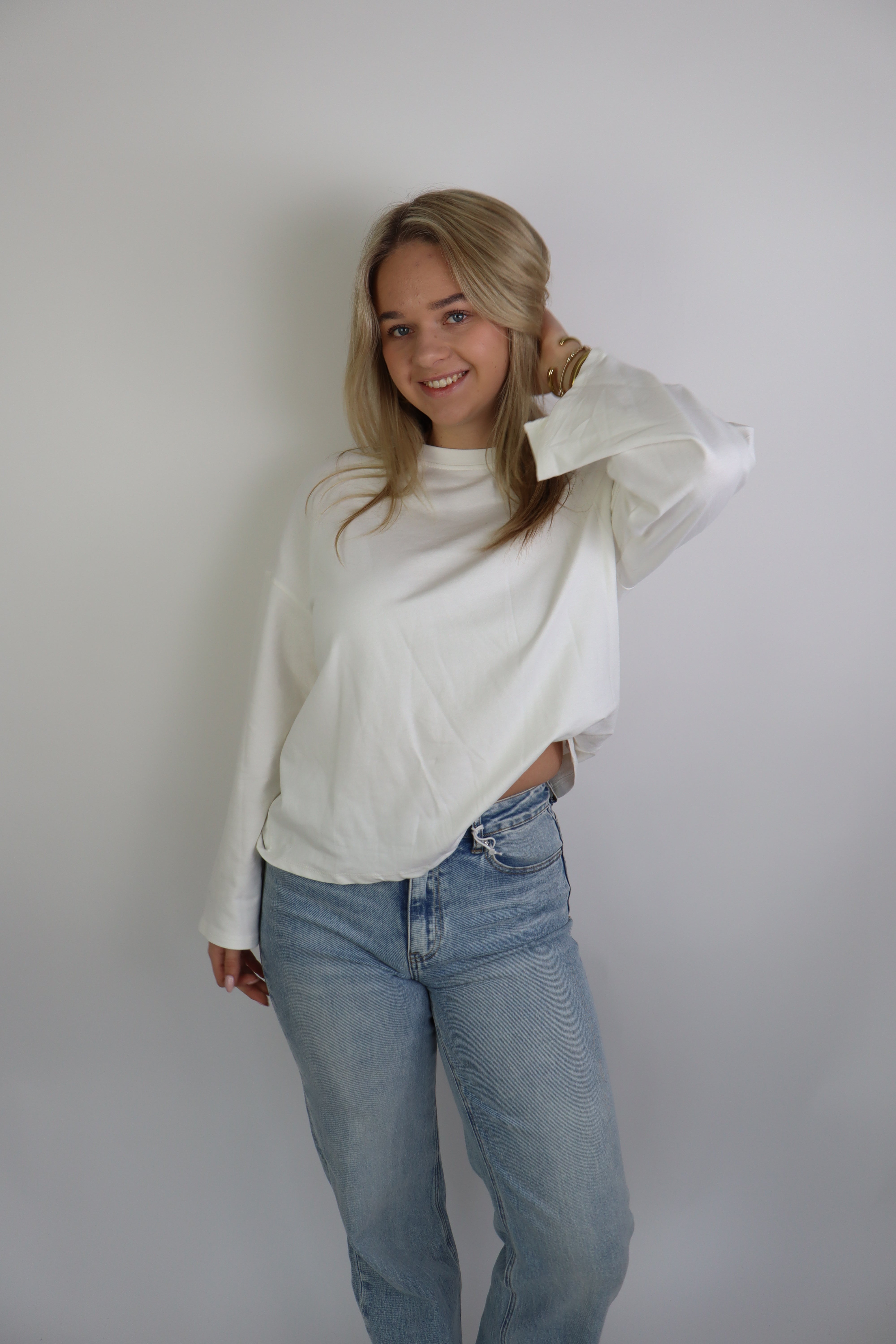 Ambika Basic Long Sleeve White