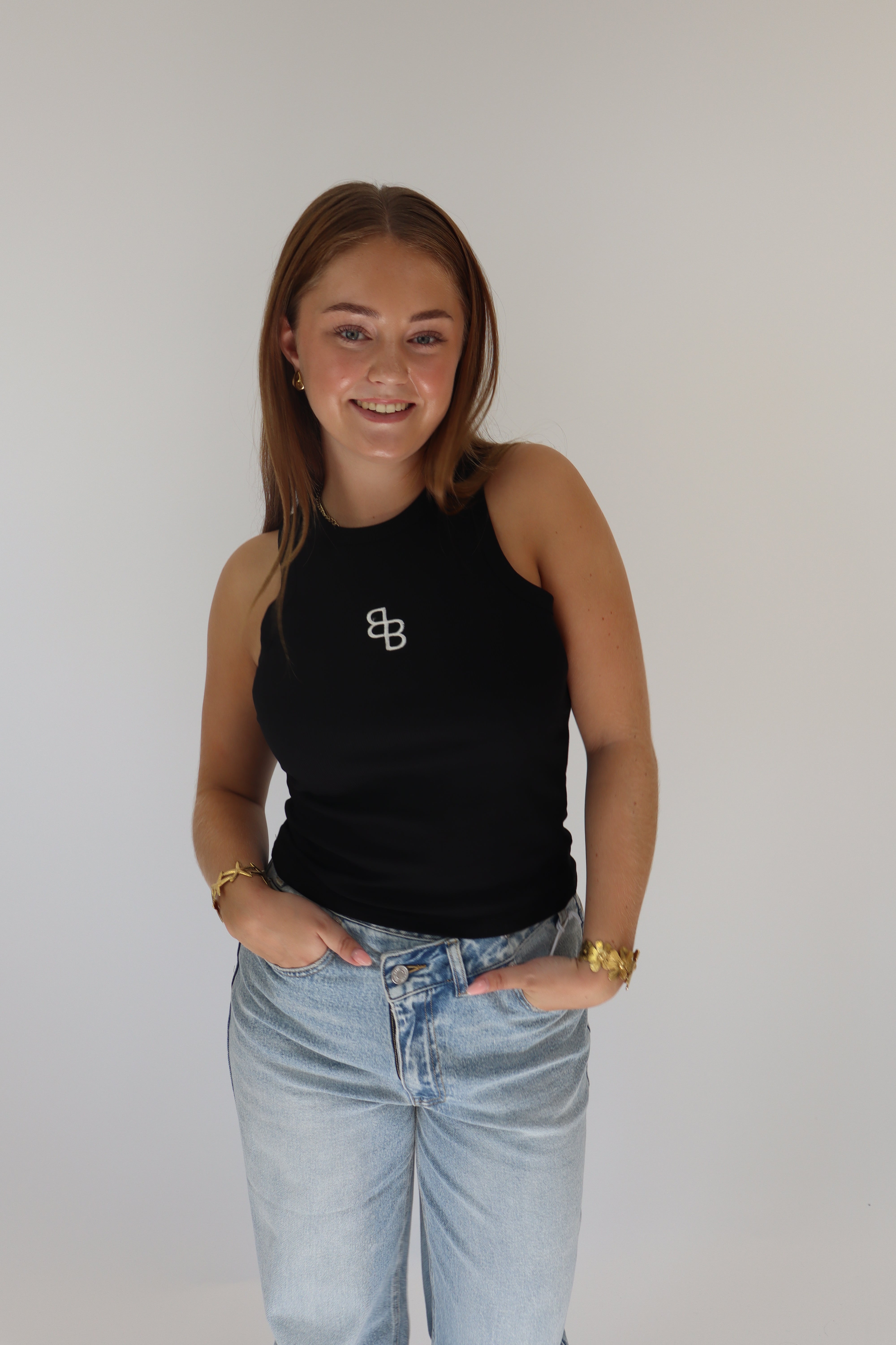 Britt Basic Top Zwart