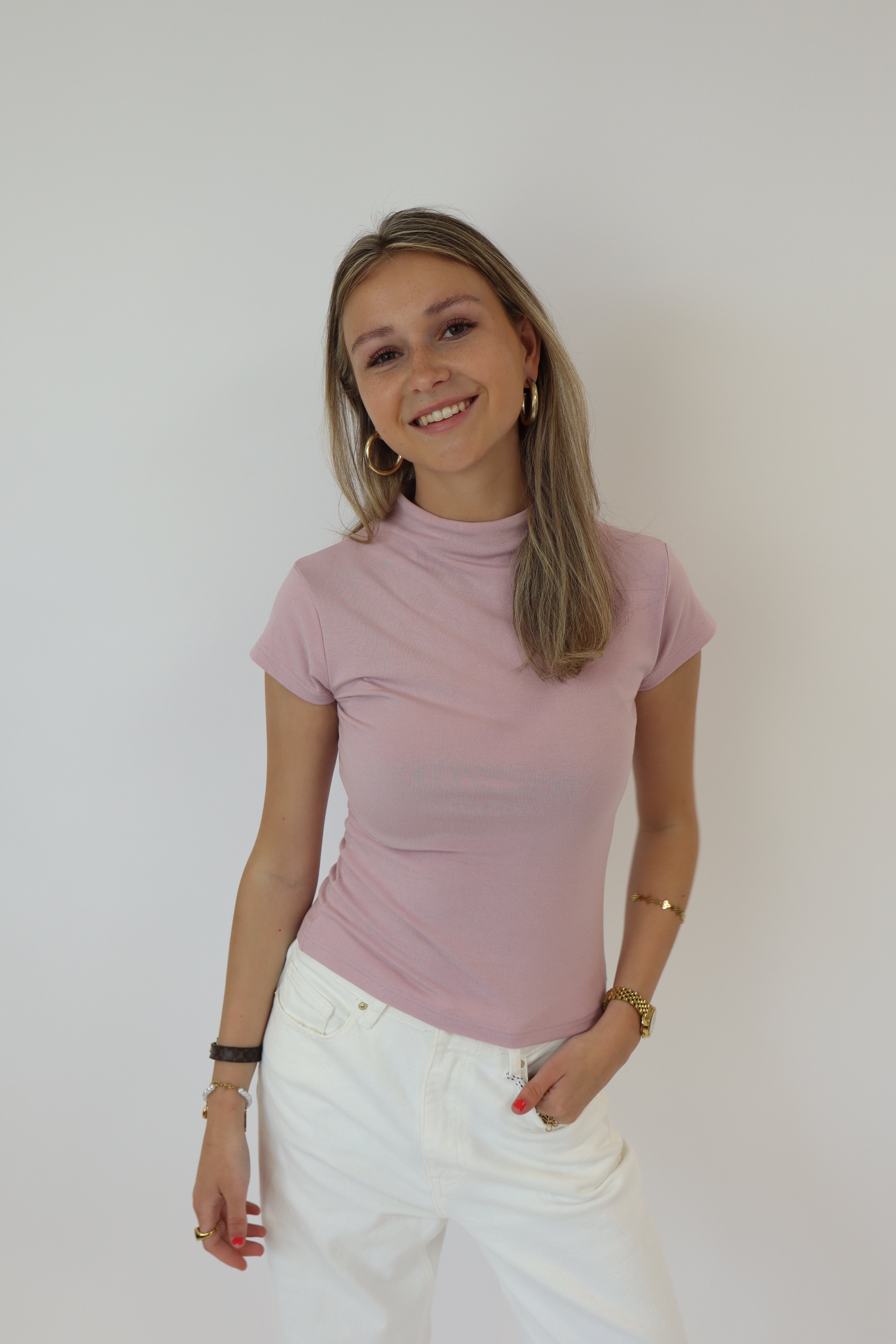 Luna Basic Top | Mauve