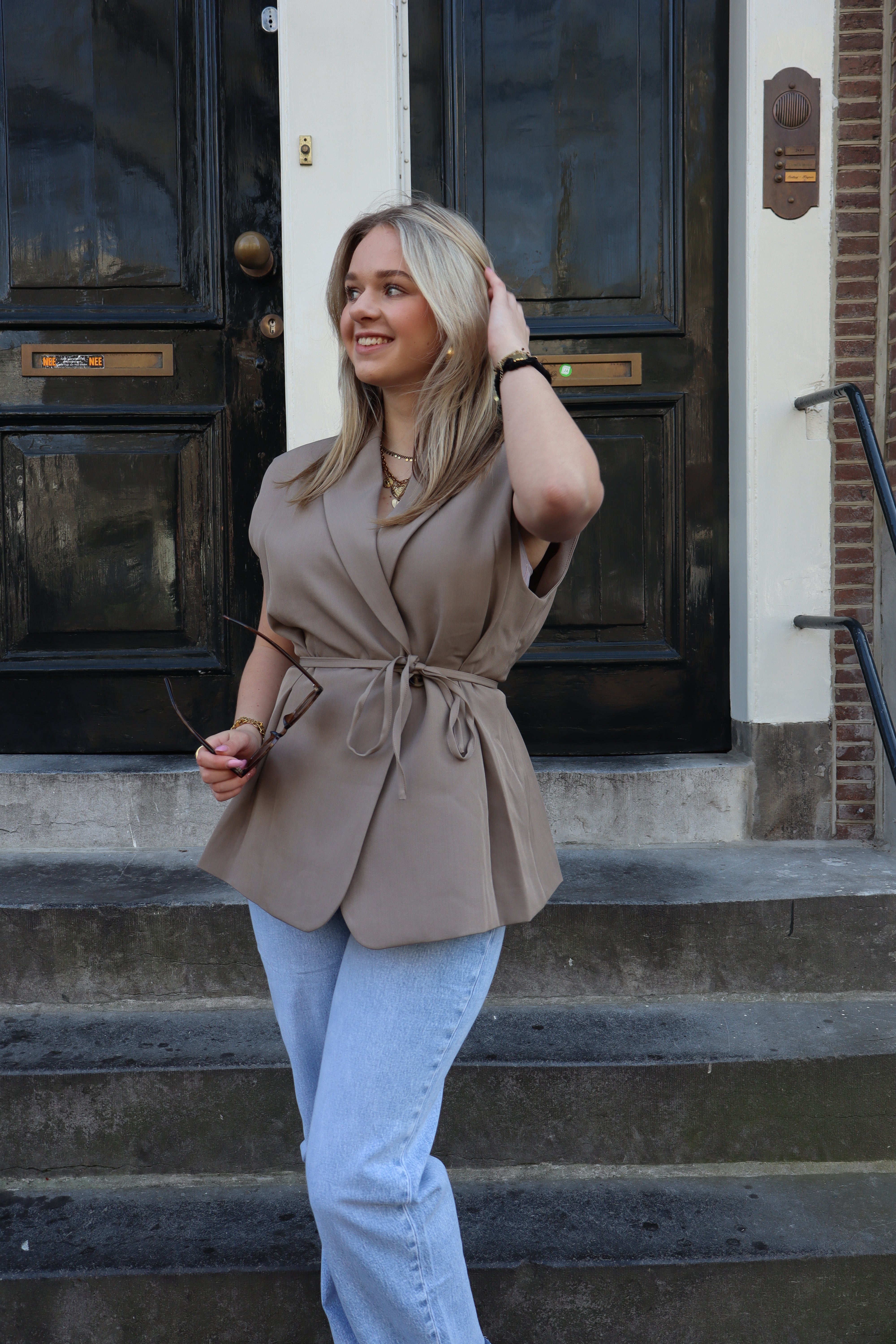 Evy Gilet Taupe | 24749
