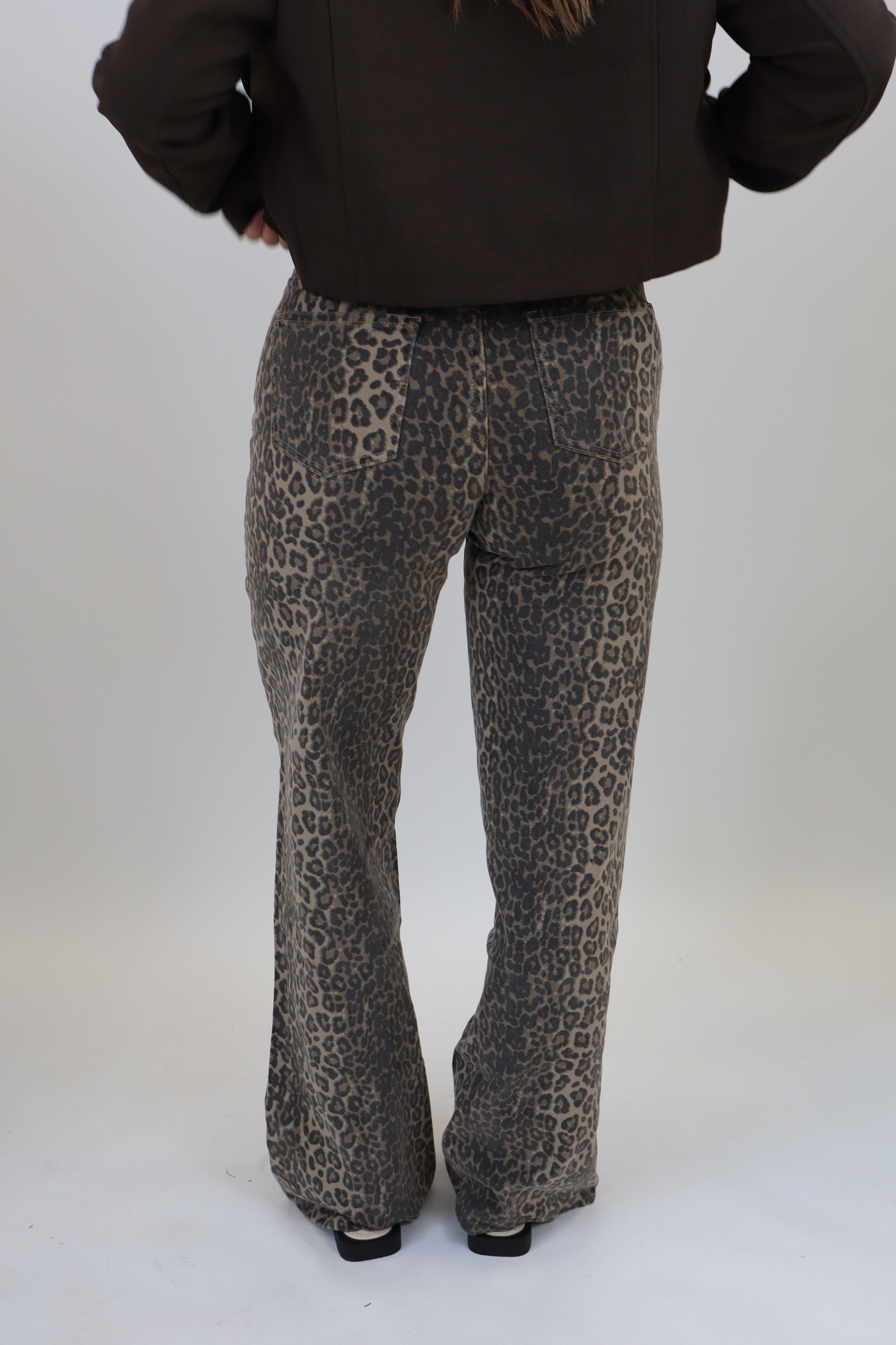 Oliwia Leopard Tall Jeans | Mid Waist T6265-36