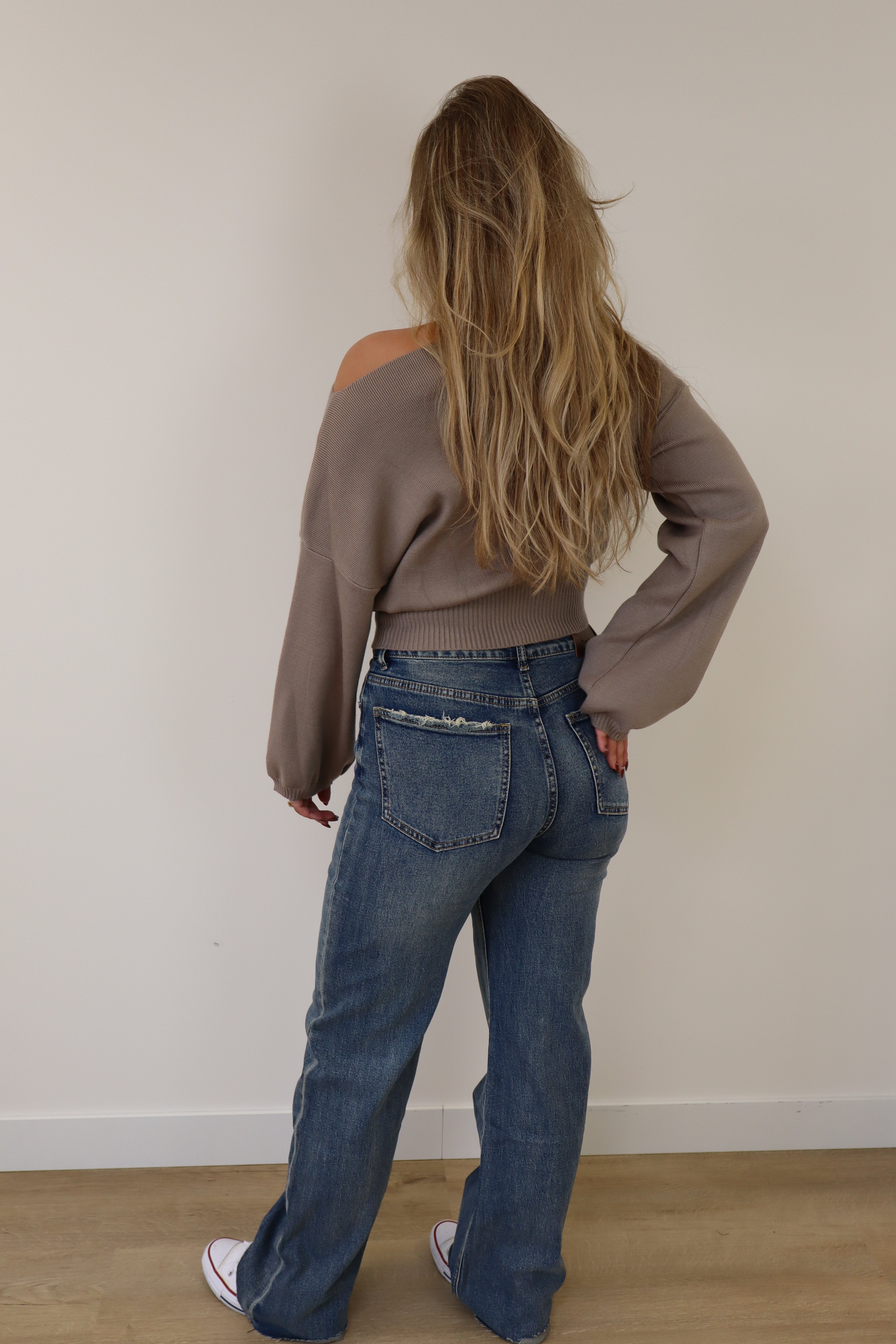 Straight Leg Jeans Vintage Look W3758