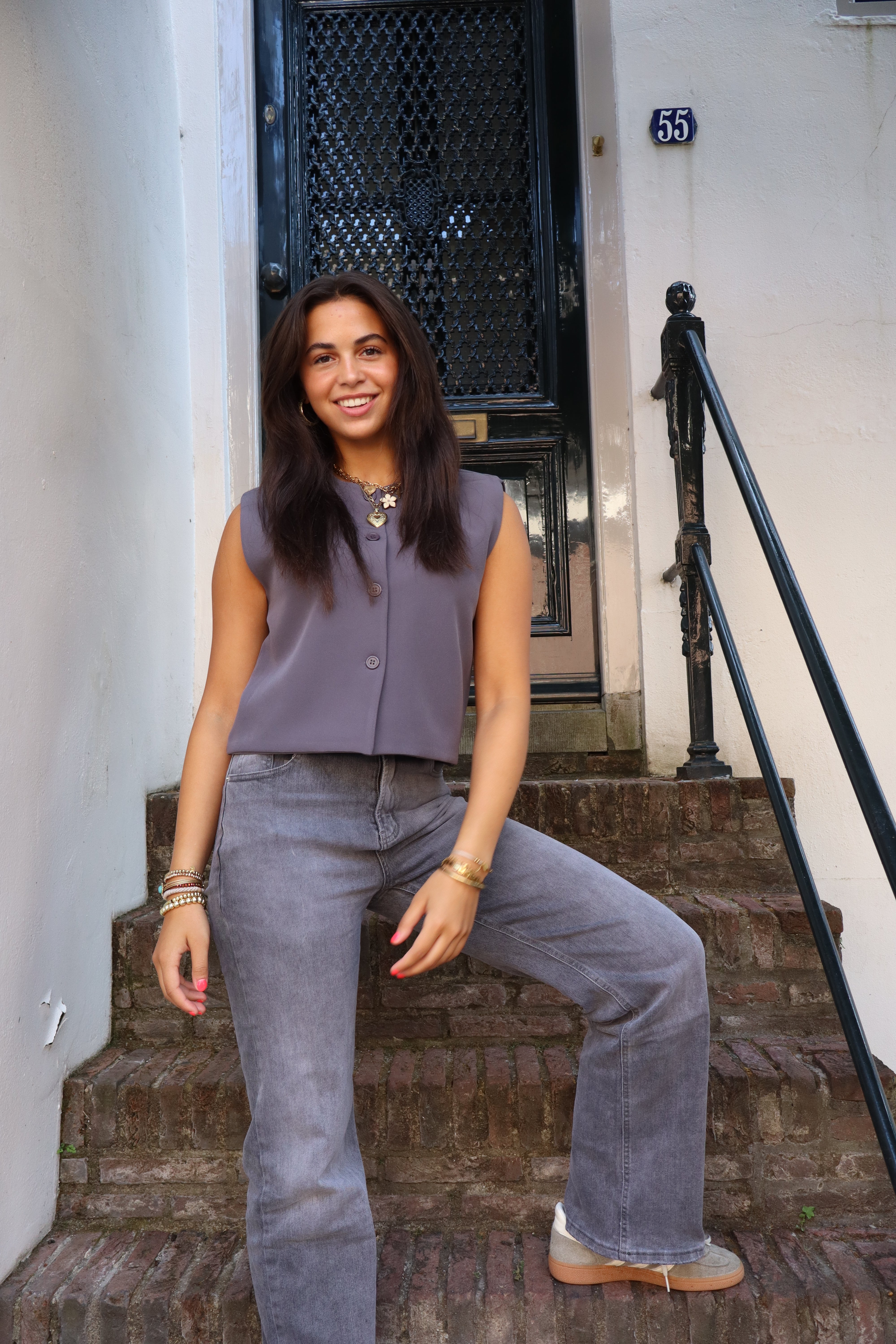 Livia Gilet Dark Grey