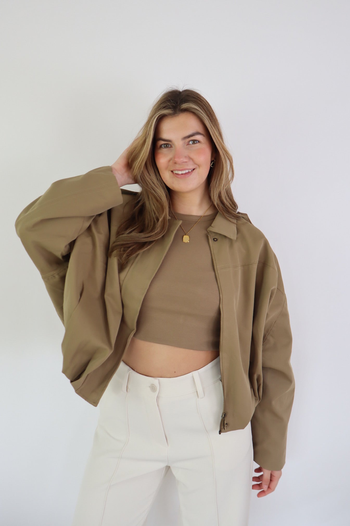 Donna Jacket Dark Khaki