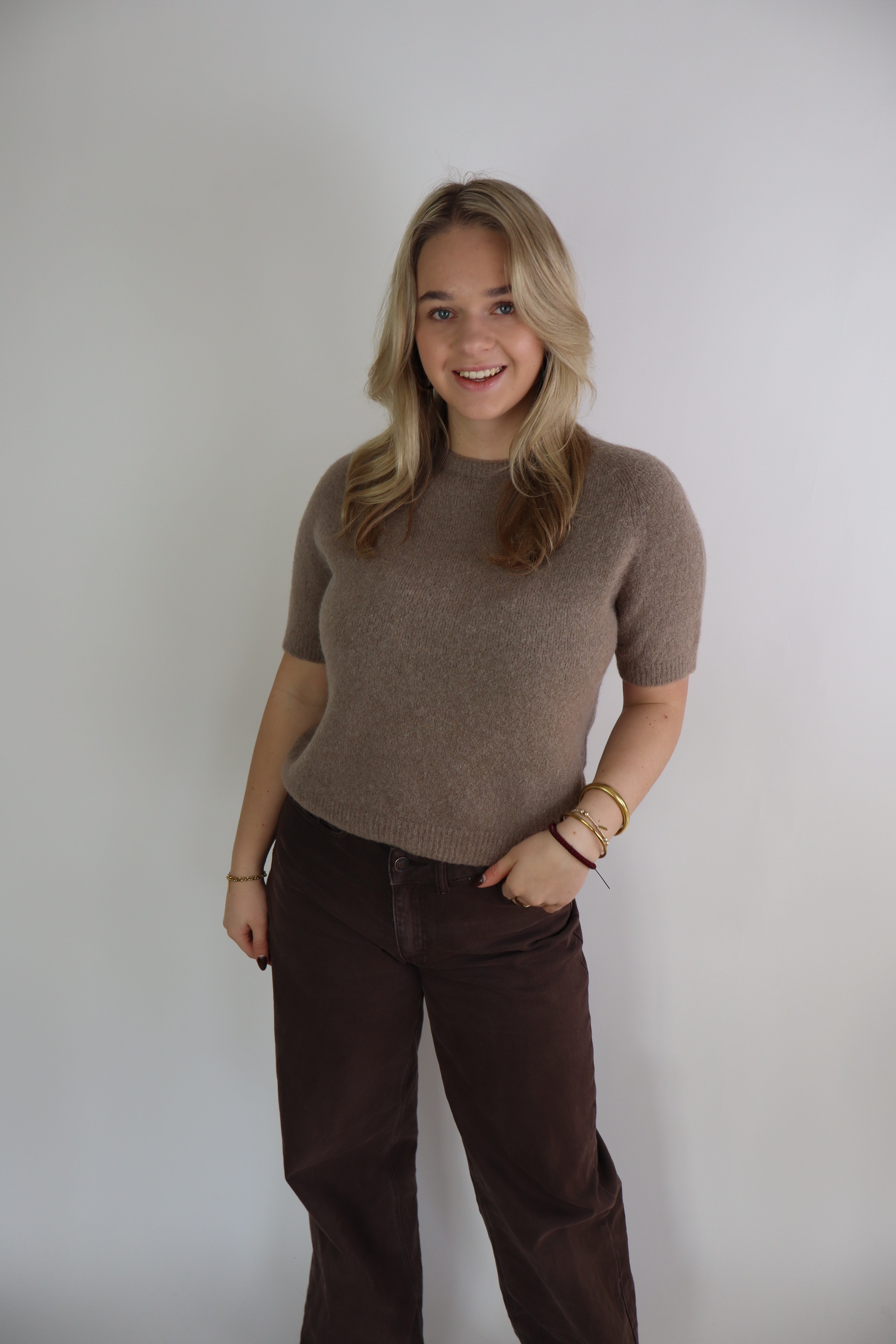 Alpaca Basic Top Taupe