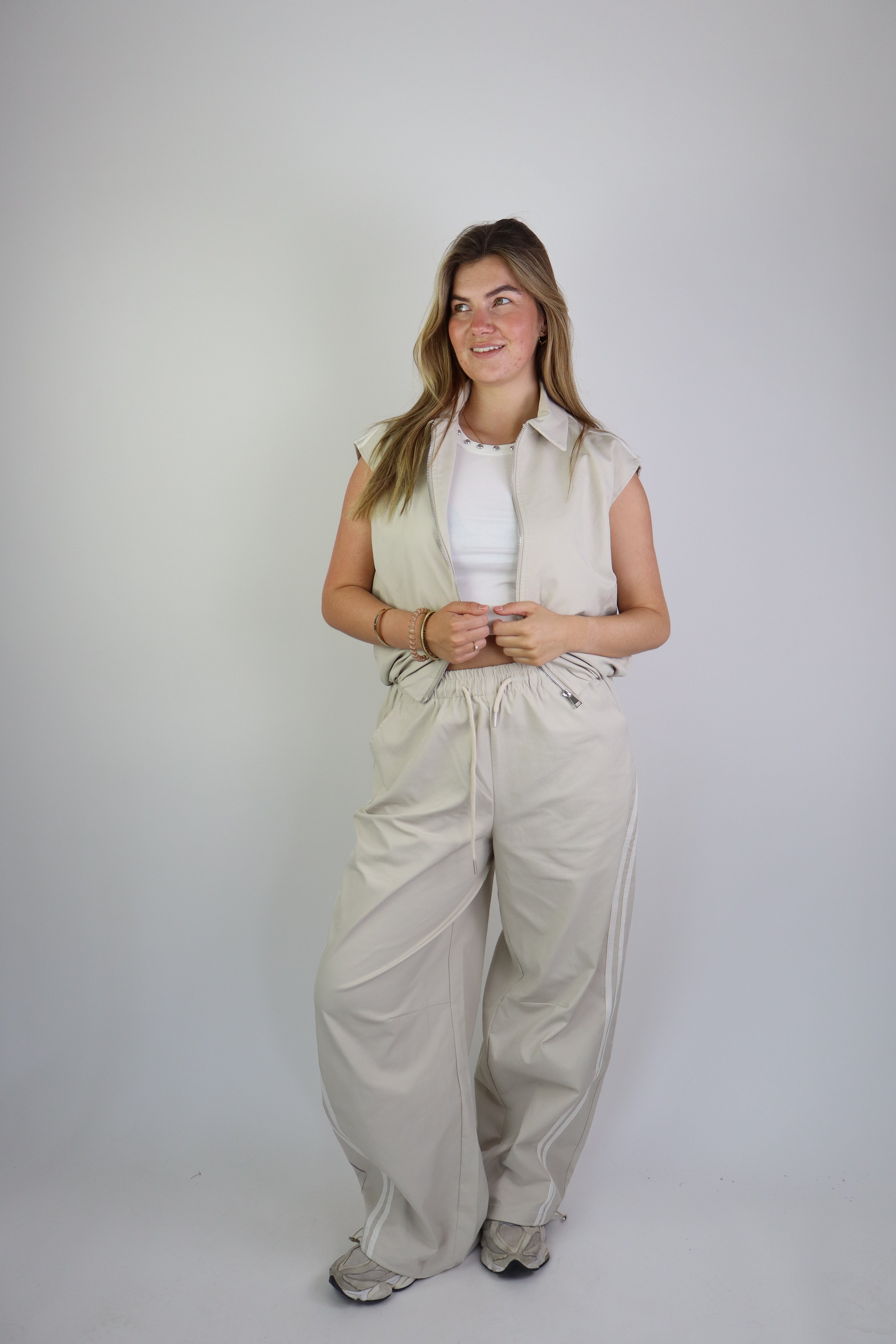 Ambika Alouette Striped Pants Creme