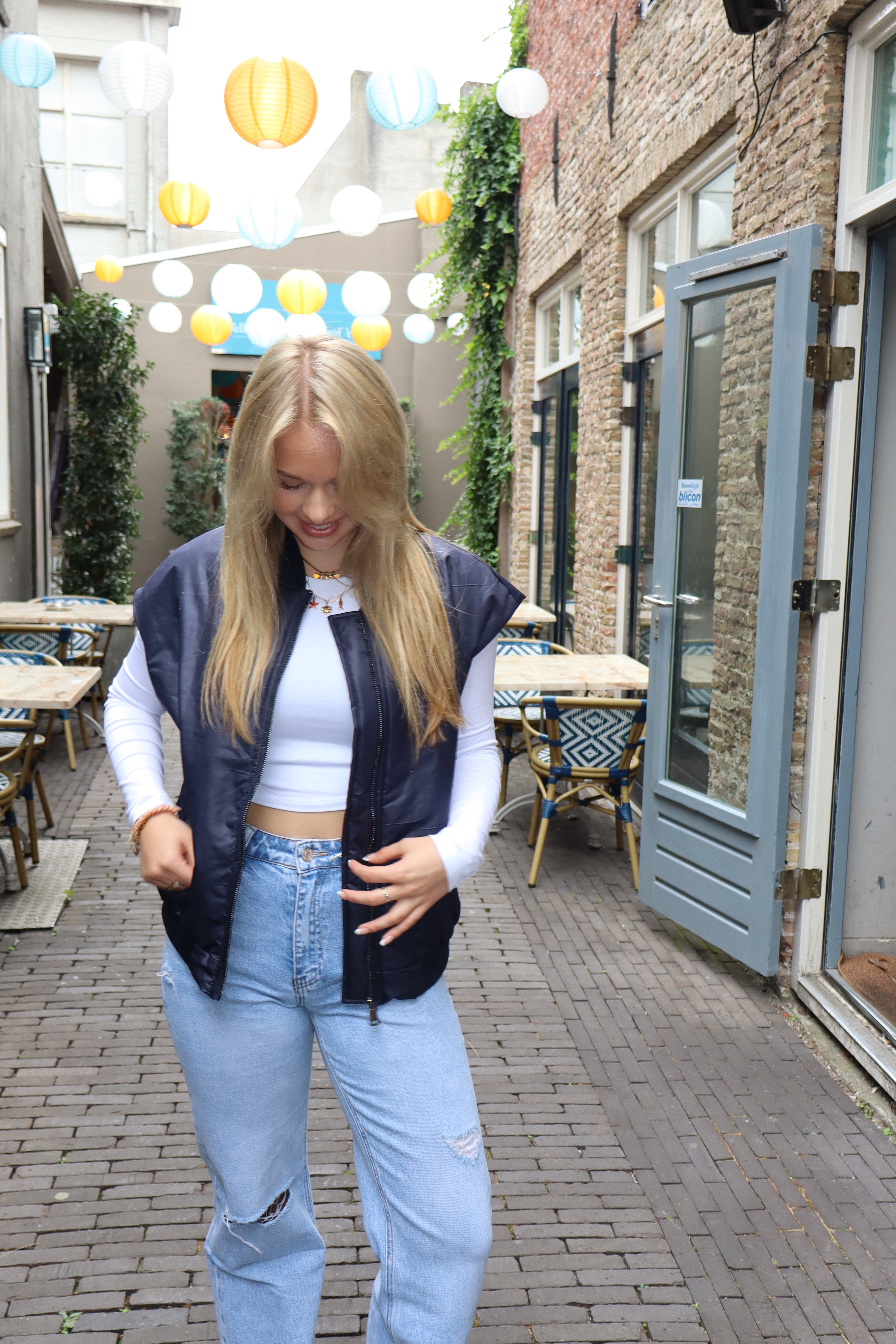 Bomber Gilet Navy