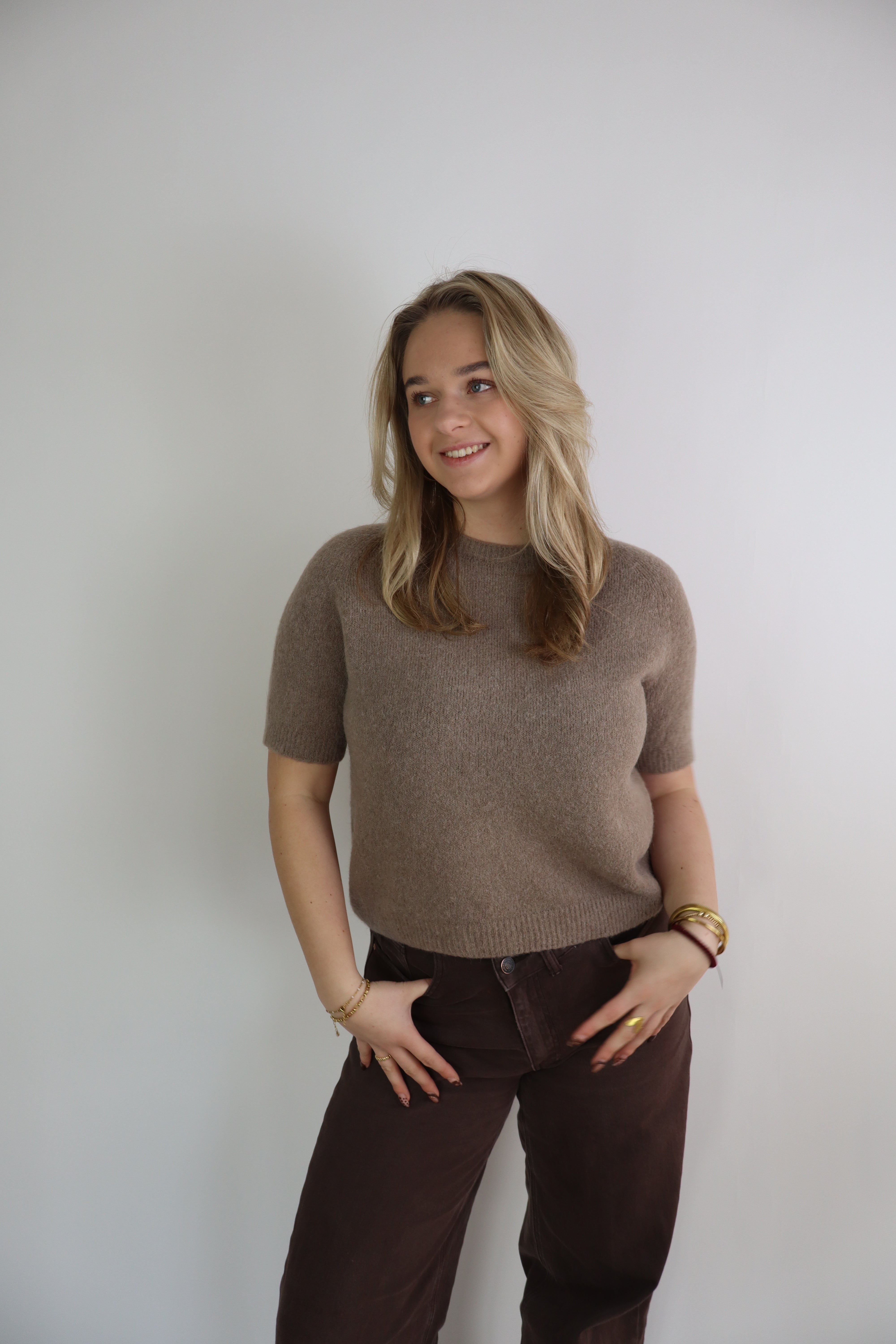 Alpaca Basic Top Taupe