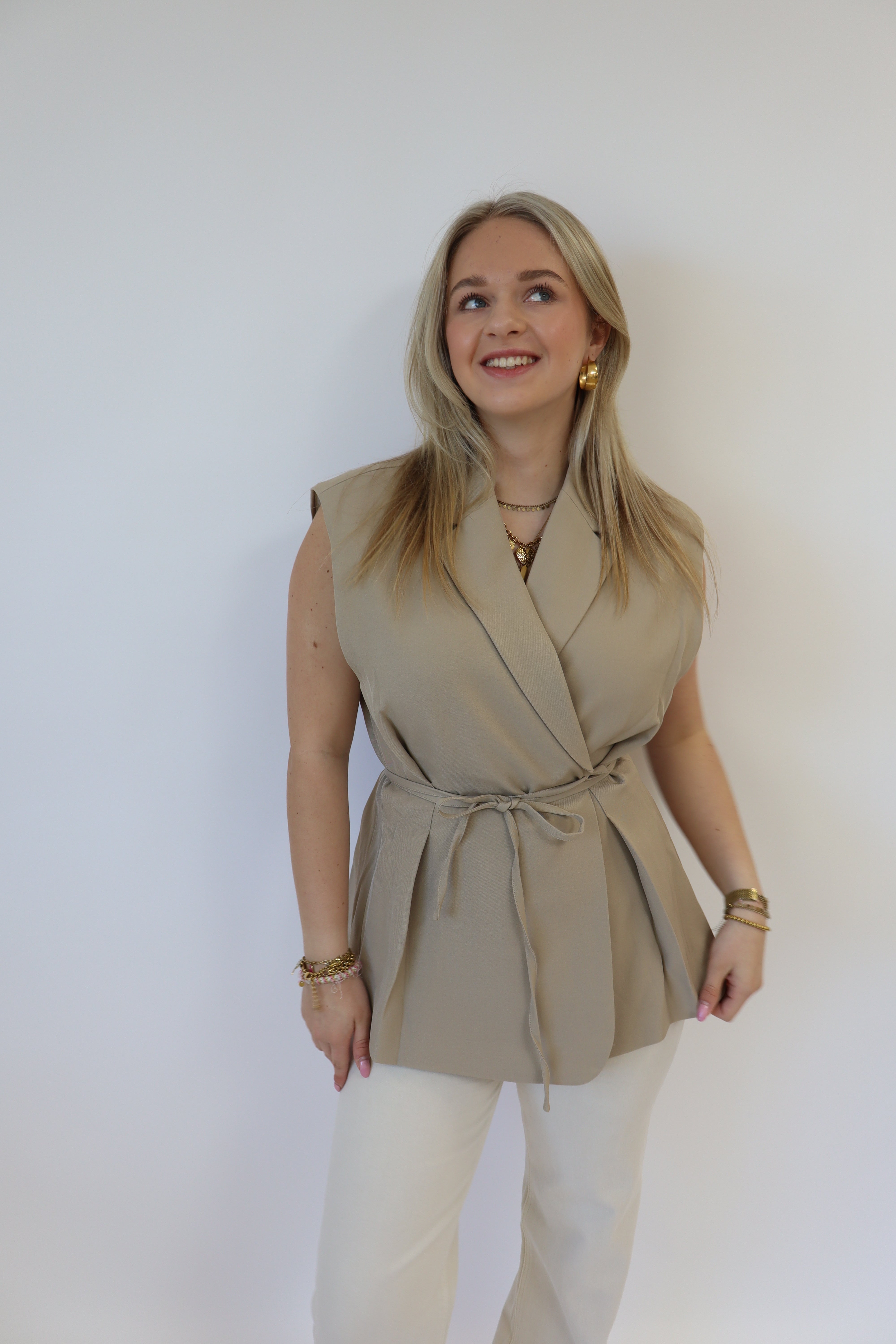Evy Gilet Beige | 24749