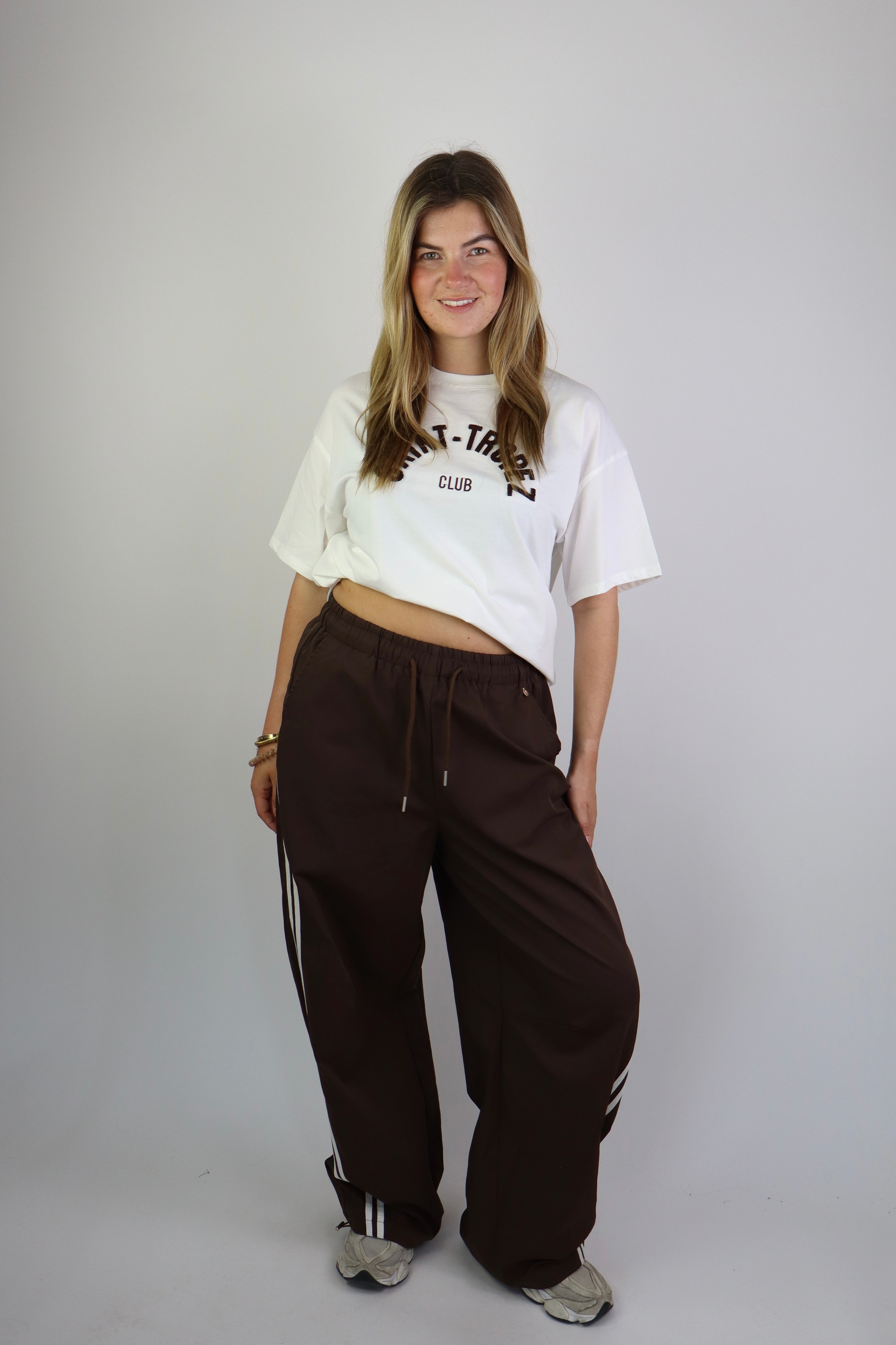 Ambika Alouette Striped Pants Brown