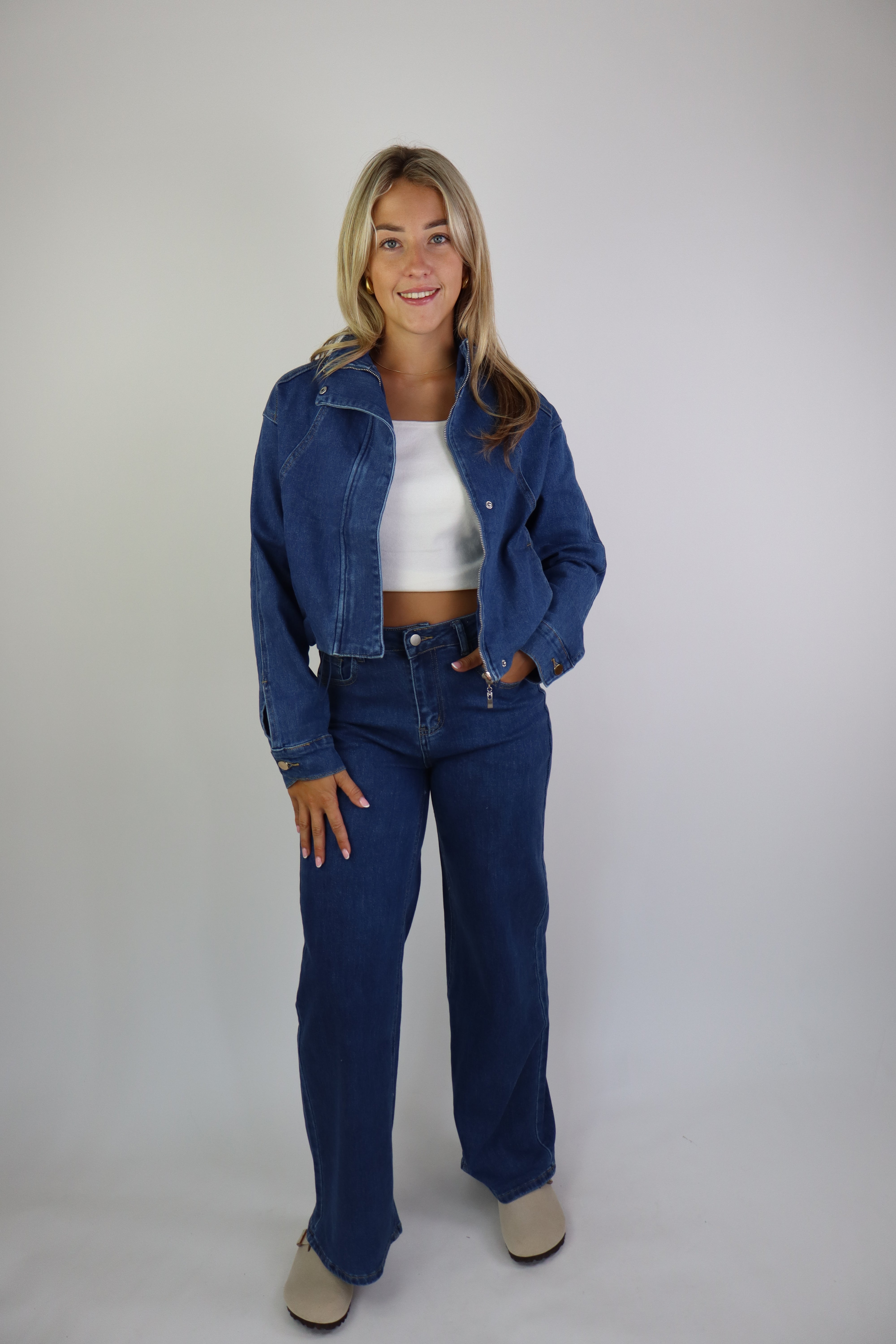 Rowena Denim Jacket Dark Denim