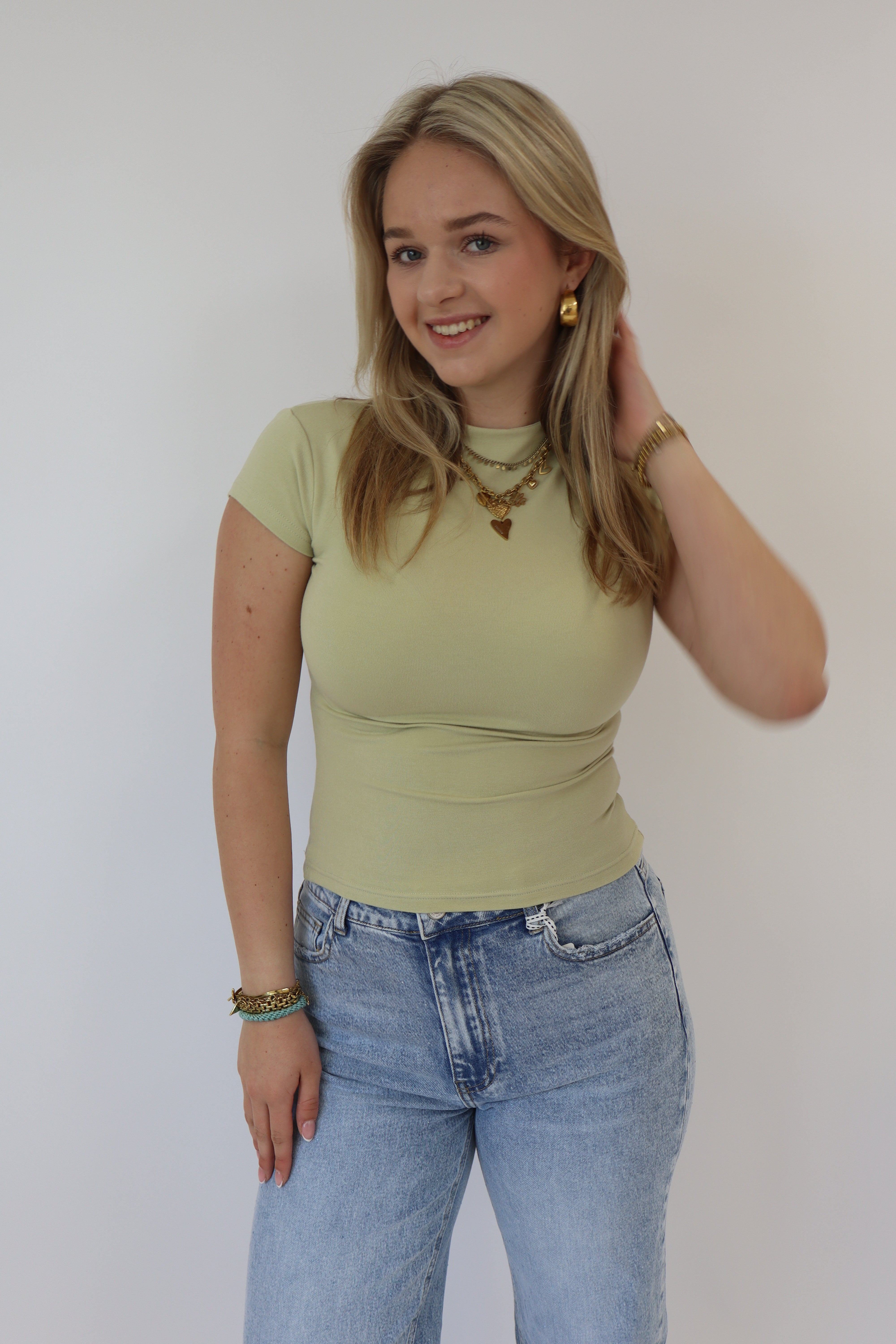Luna Basic Top | Olive