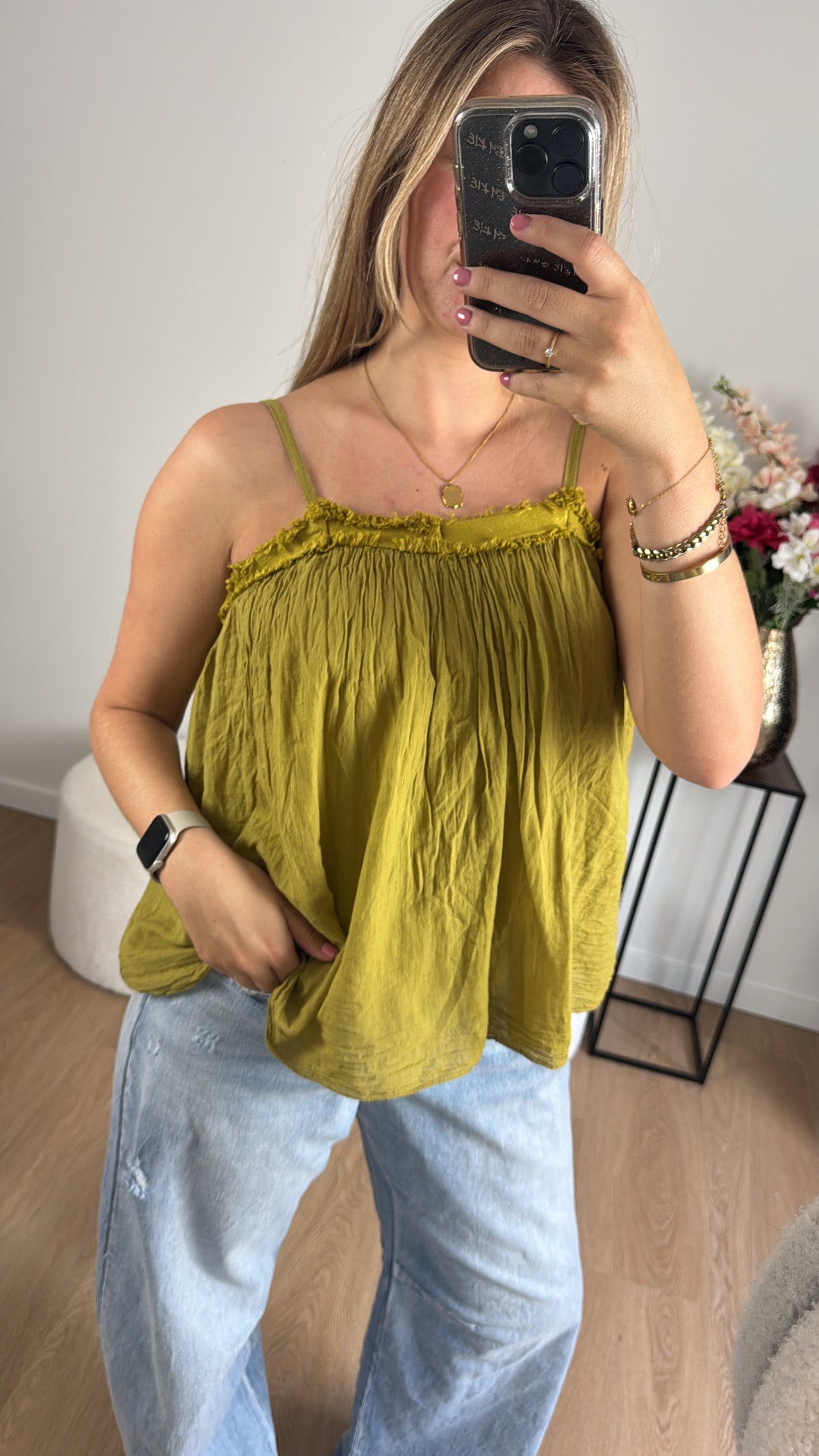 Flowy Top Green