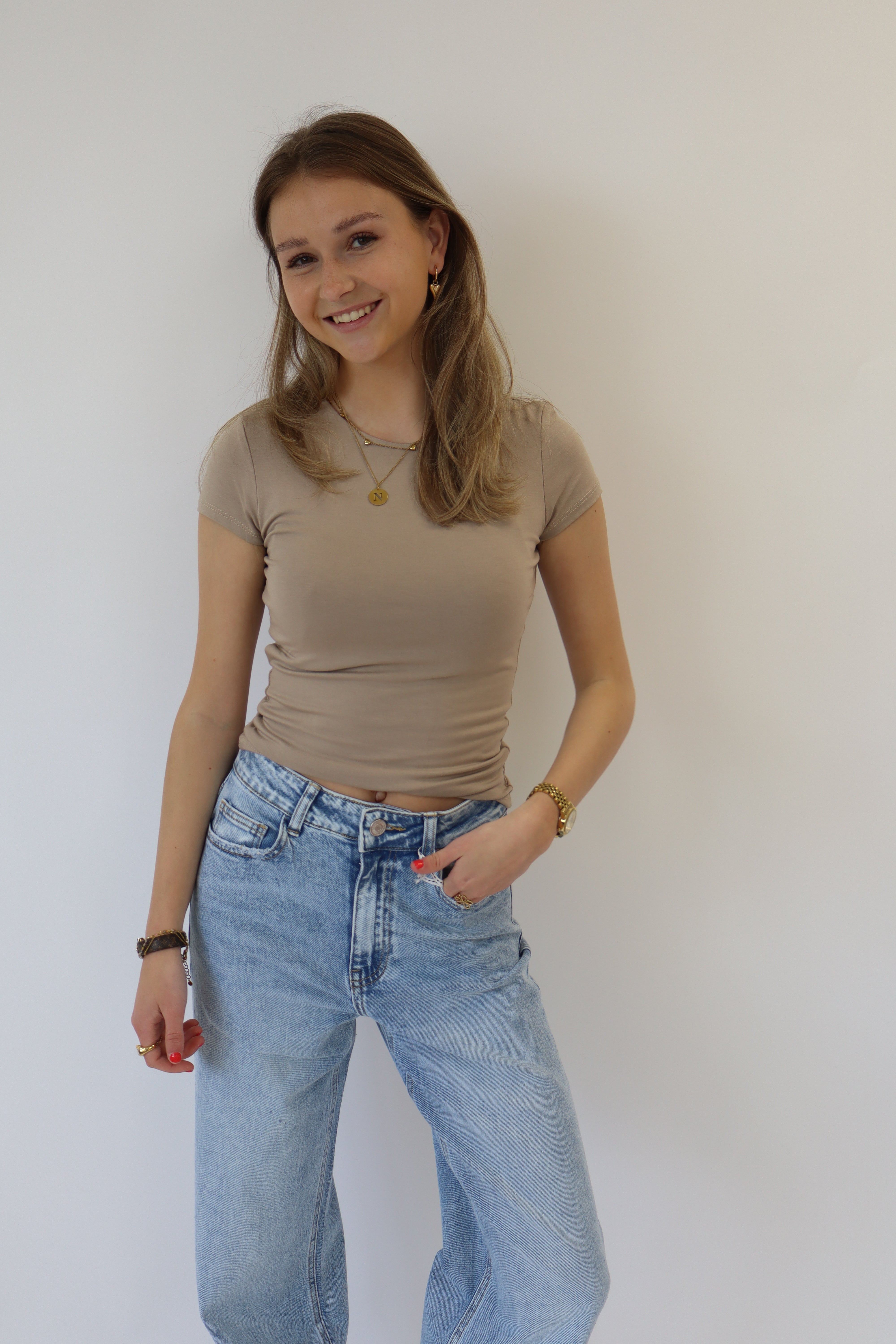 Zaya Top Long Taupe