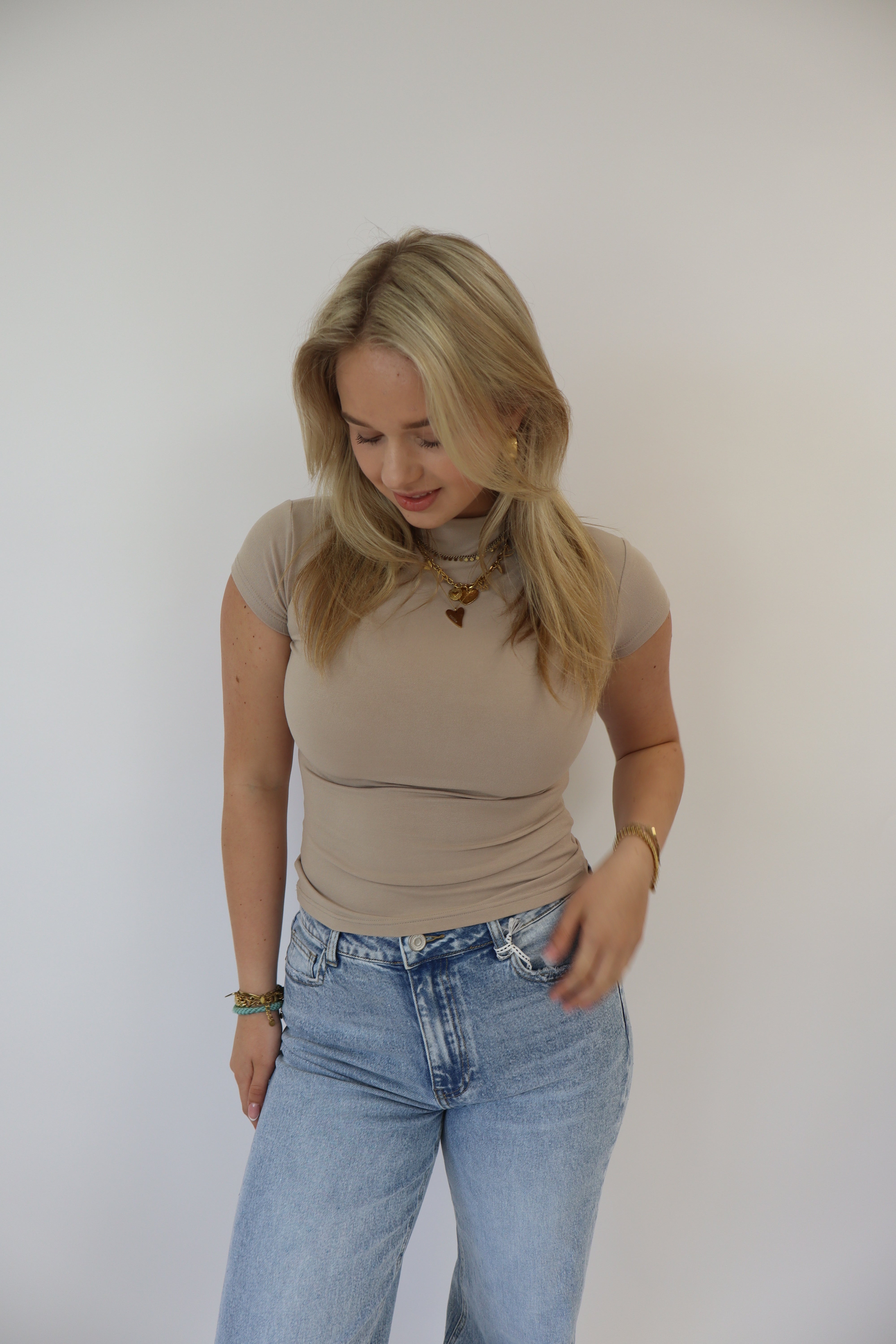 Luna Basic Top | Beige