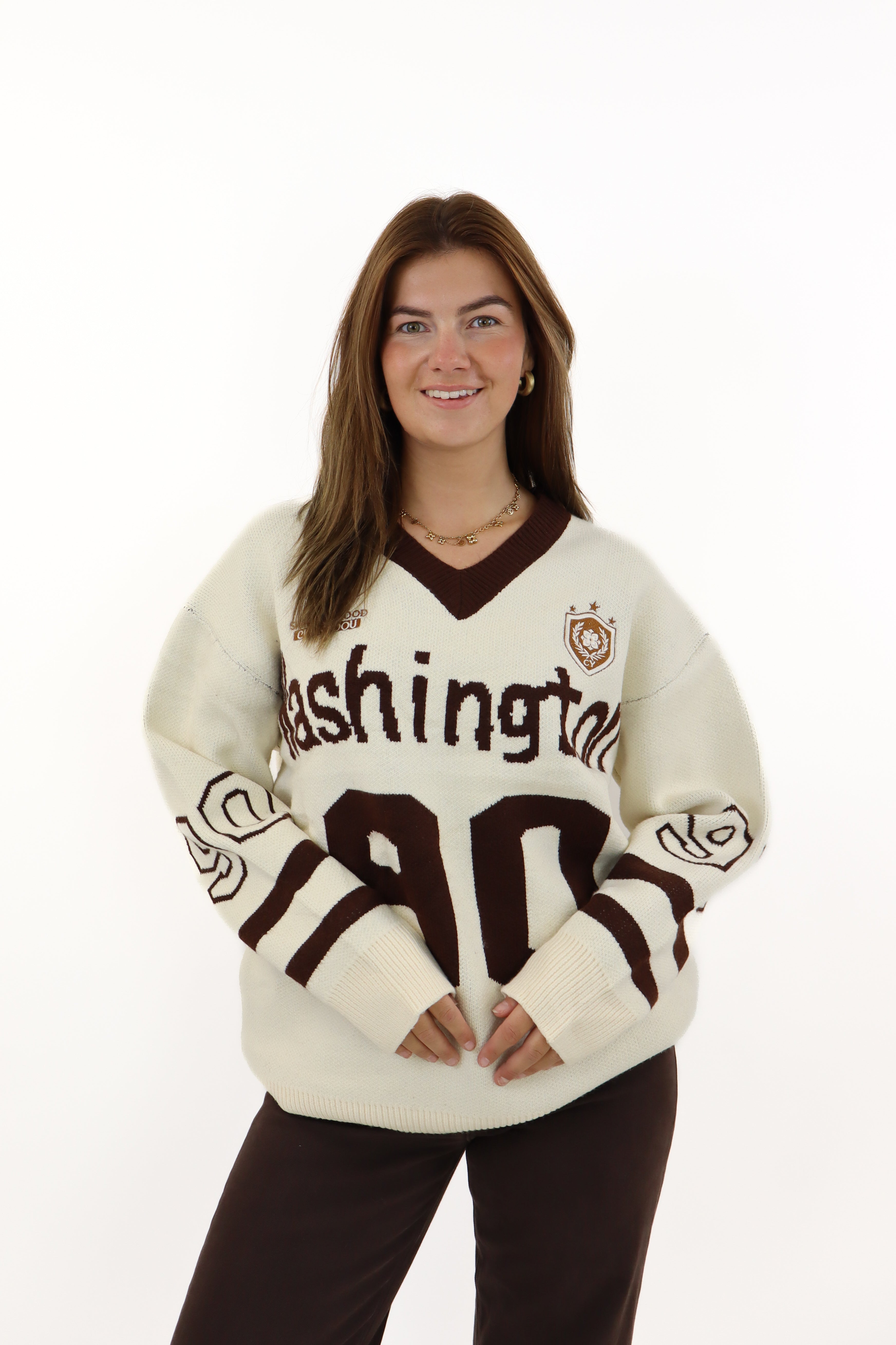 Washington Jersey Sweater White
