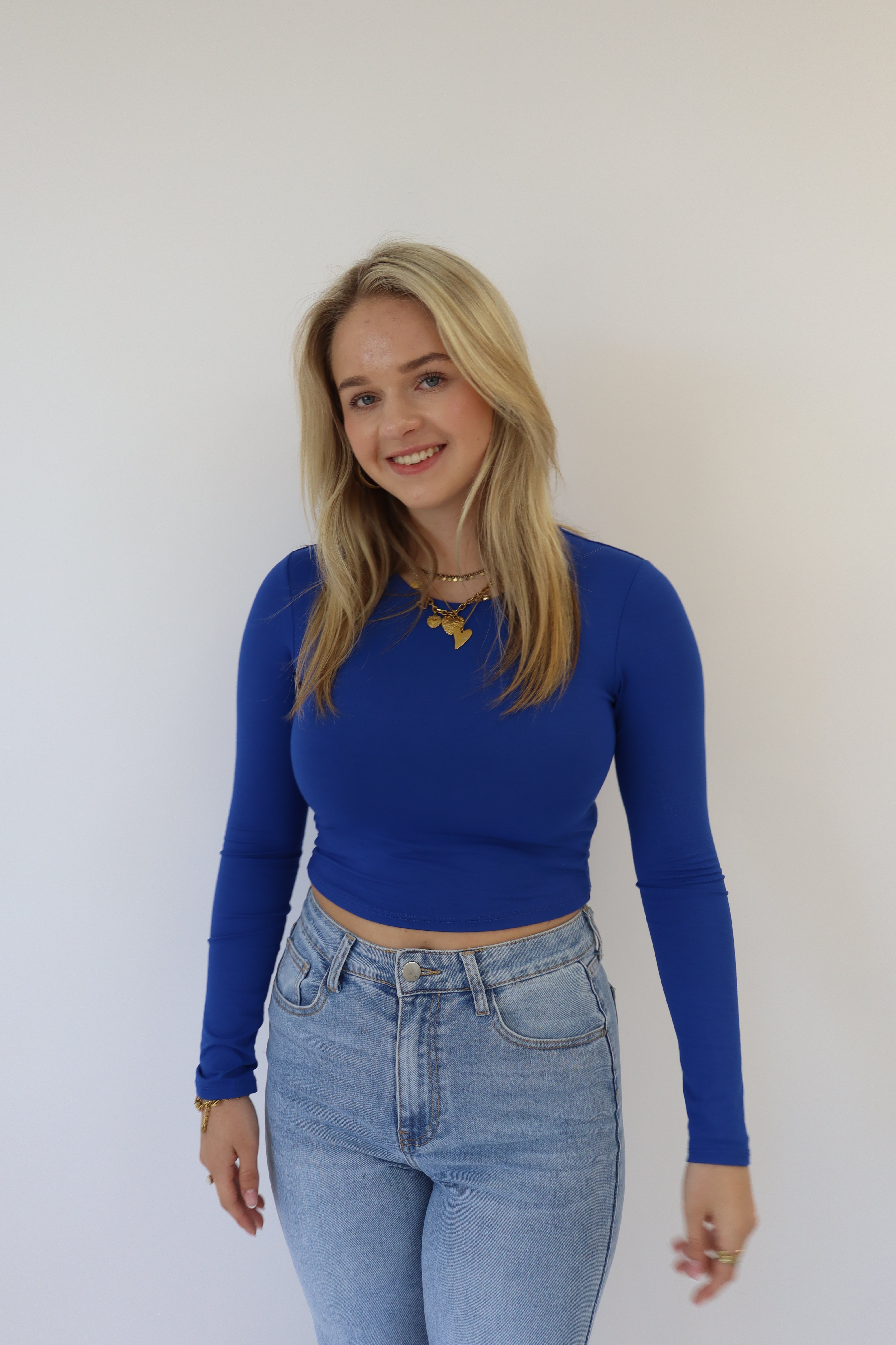 Leela Top Cobalt