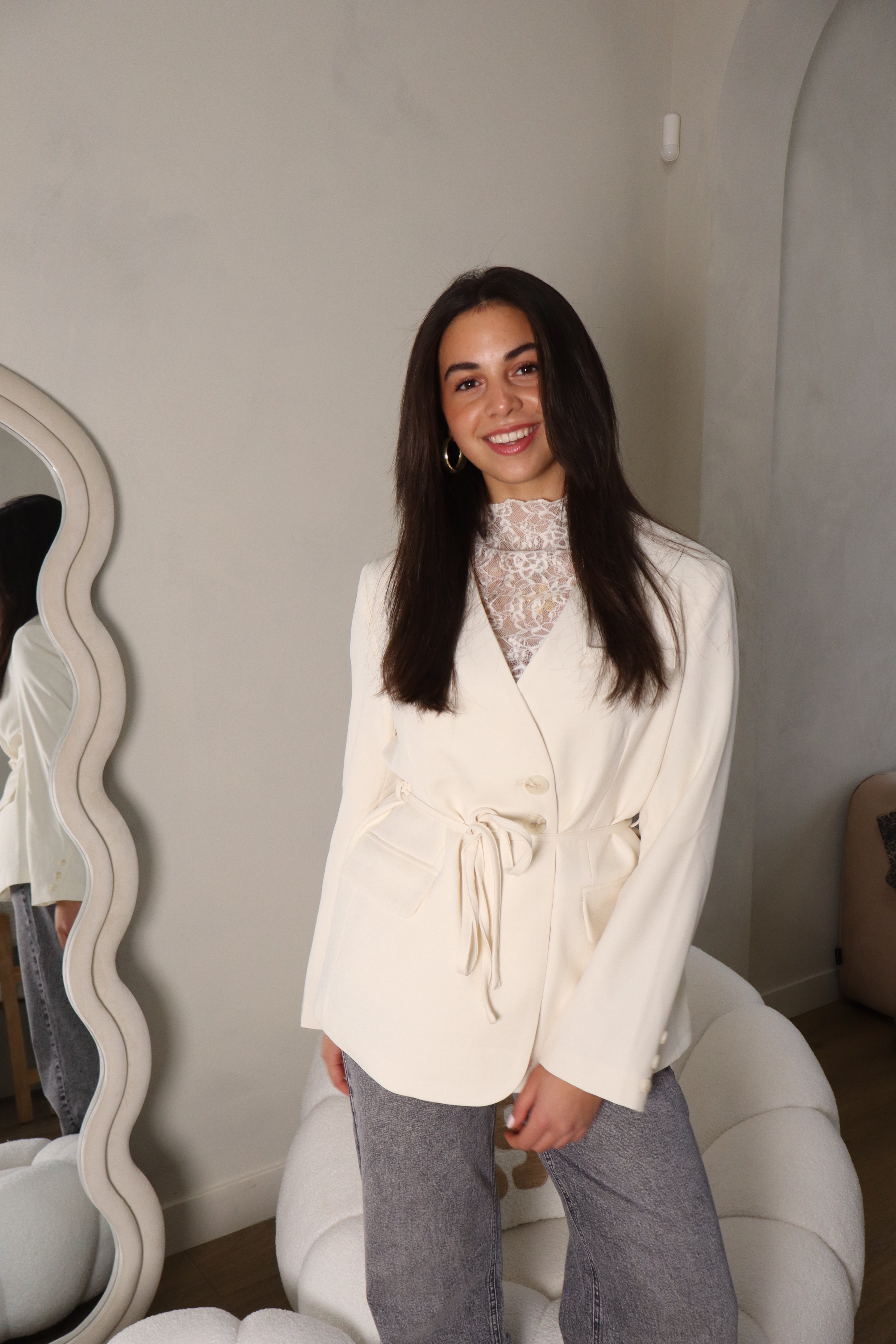 Noor Blazer Creme